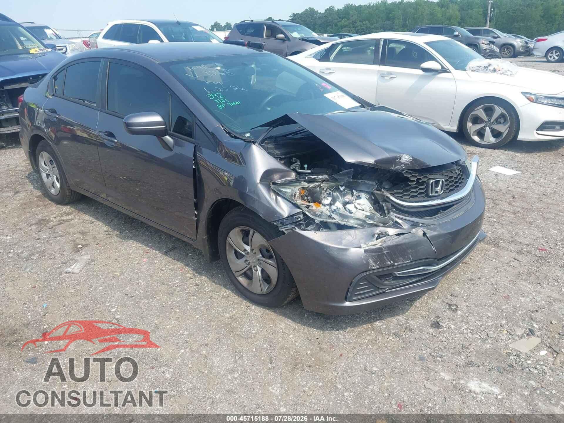 HONDA CIVIC 2014 - 19XFB2F55EE033268