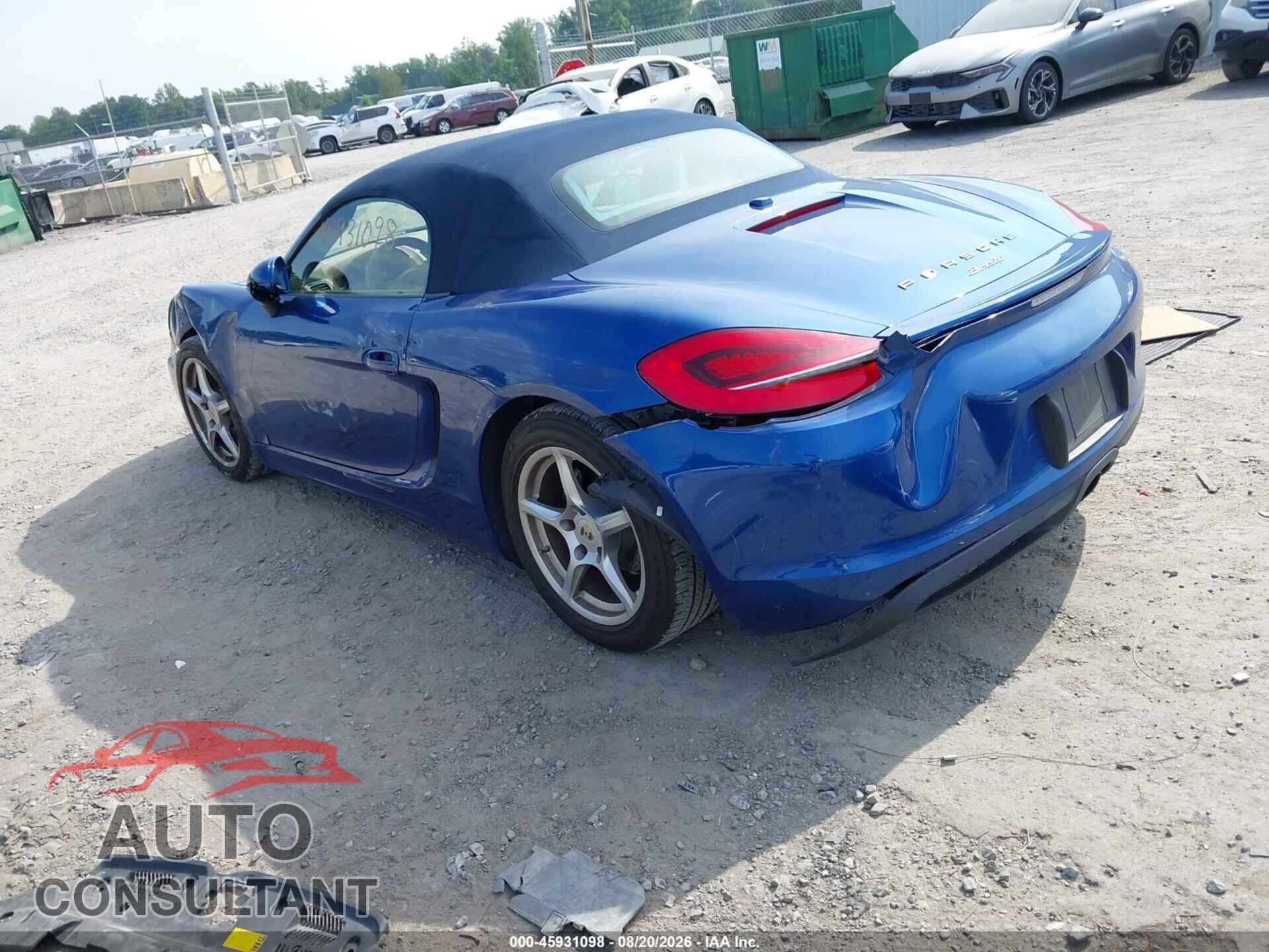 PORSCHE BOXSTER 2013 - WP0CA2A86DS112080