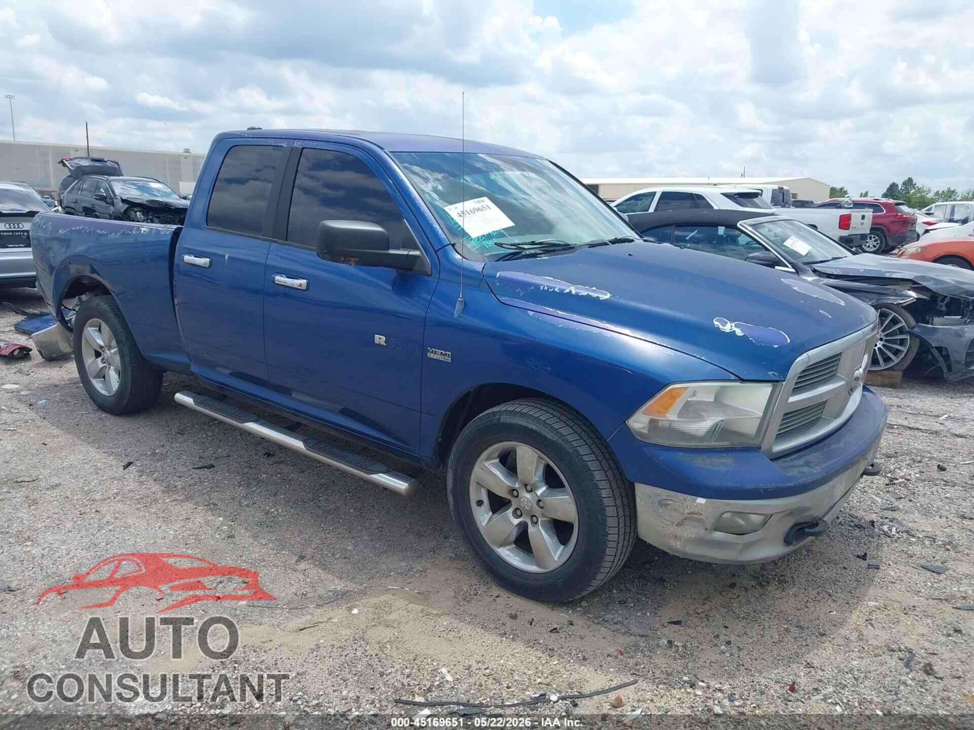 DODGE RAM 1500 2010 - 1D7RB1GT1AS209721