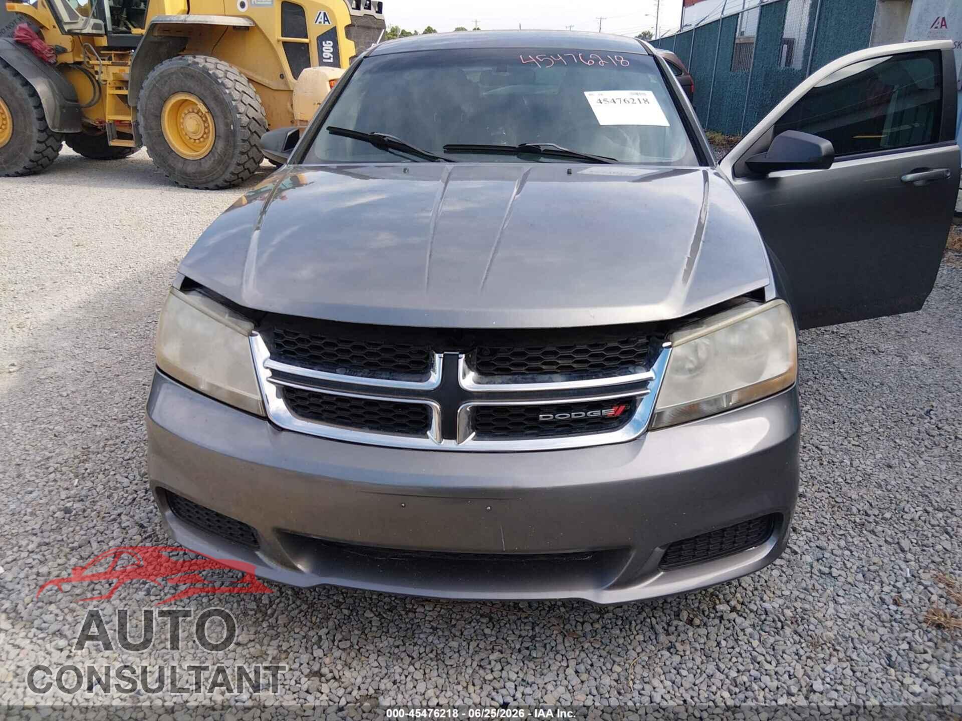 DODGE AVENGER 2013 - 1C3CDZAB8DN708256