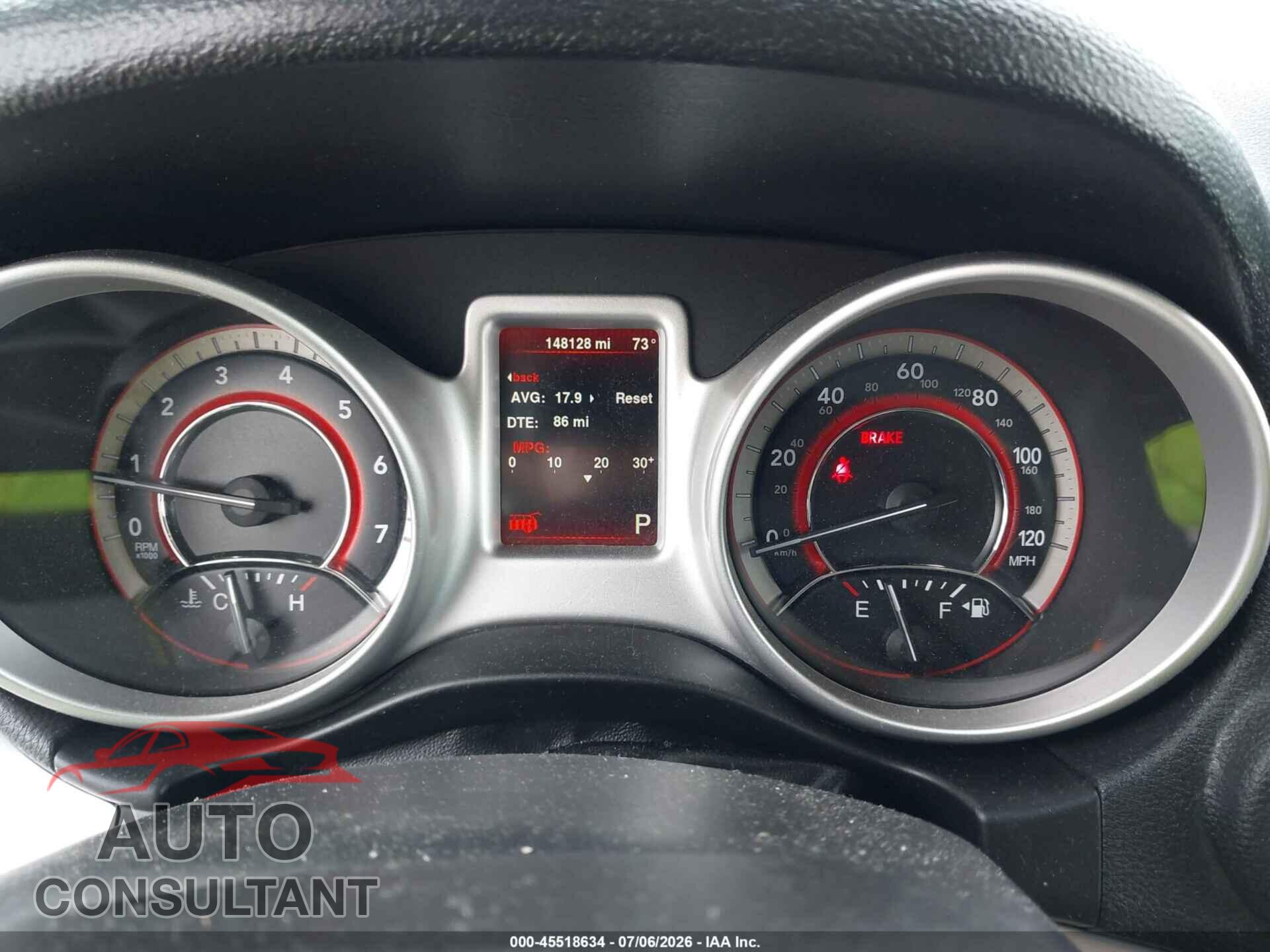 DODGE JOURNEY 2015 - 3C4PDCBB7FT712942