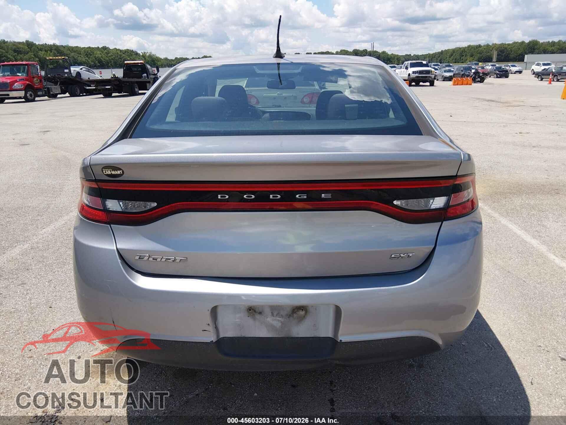 DODGE DART 2015 - 1C3CDFBB3FD186786
