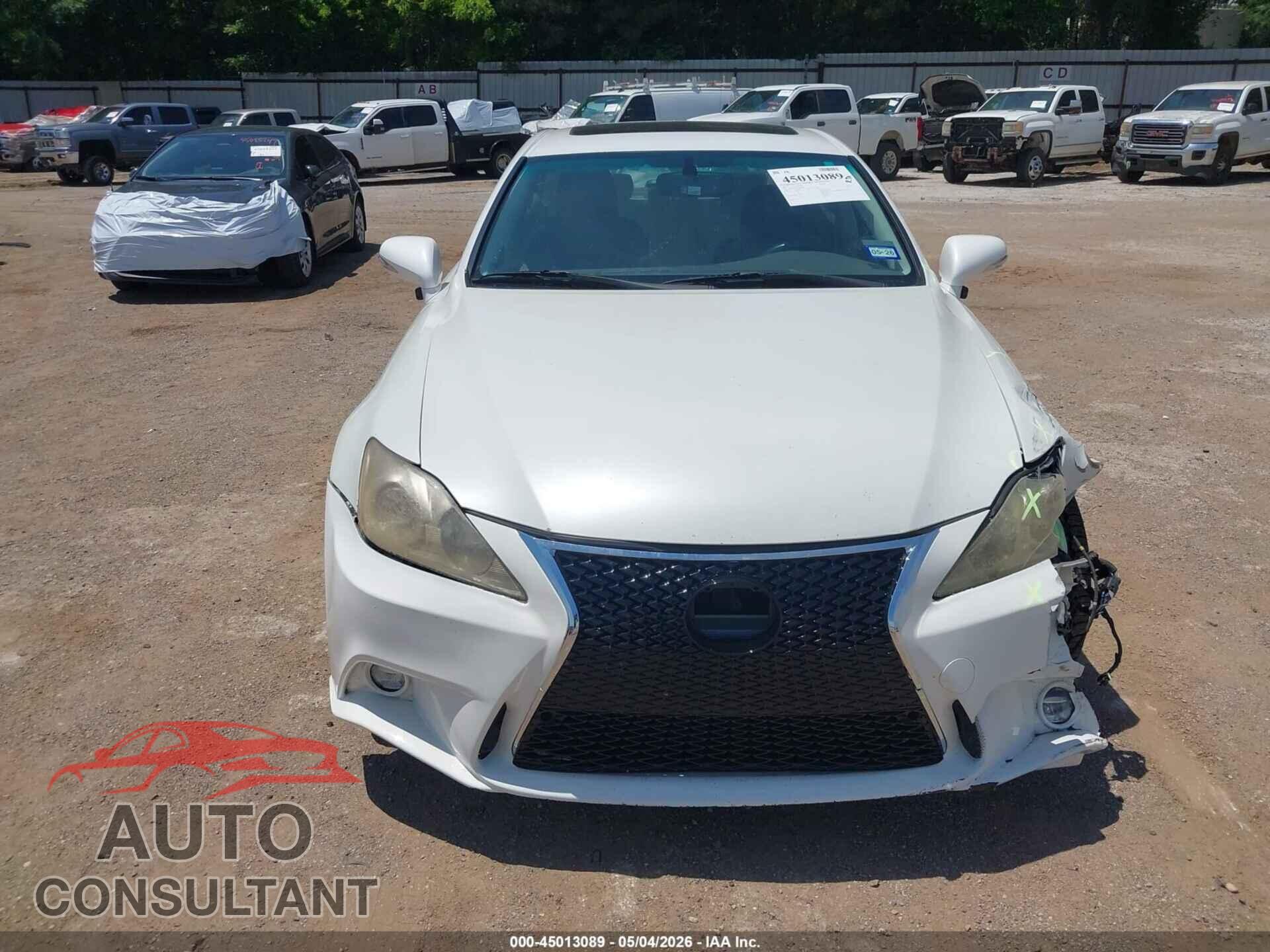 LEXUS IS 250 2011 - JTHBF5C23B5144020