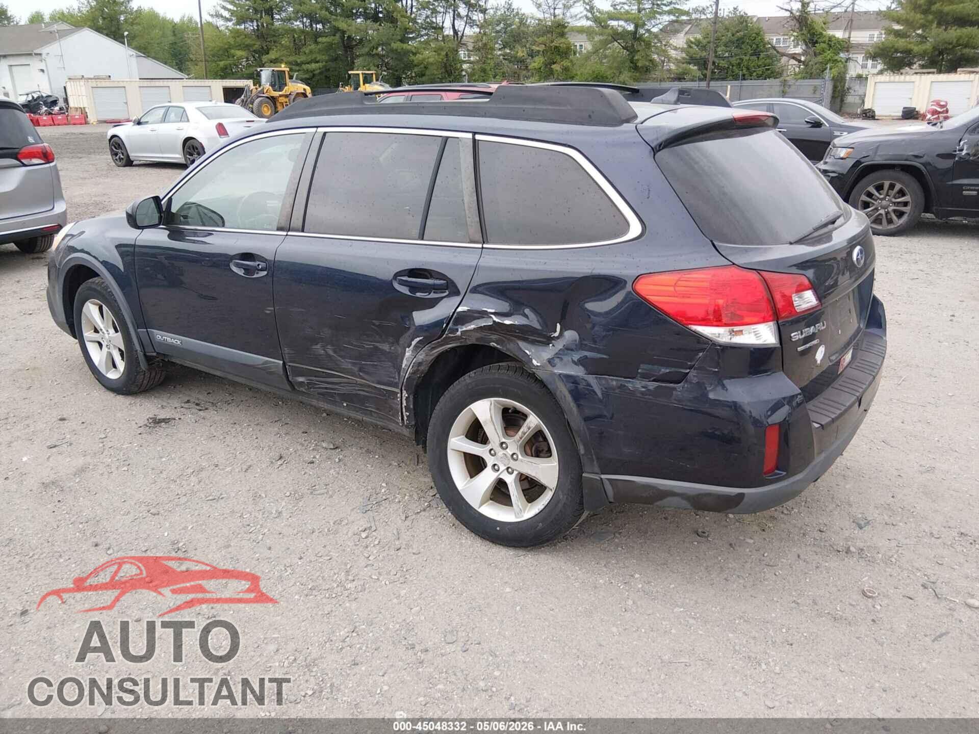 SUBARU OUTBACK 2013 - 4S4BRBKC7D3264530