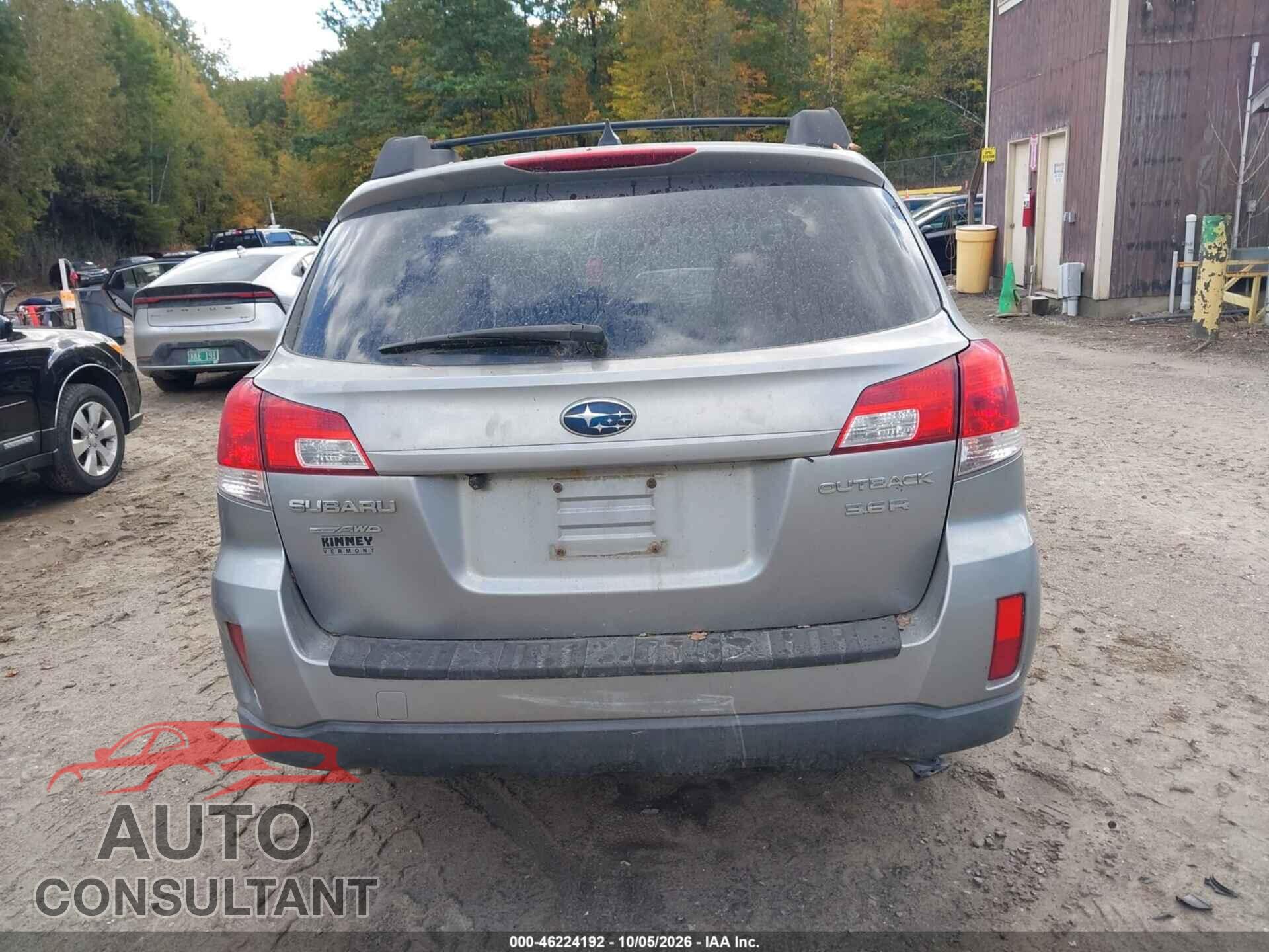 SUBARU OUTBACK 2011 - 4S4DRDKC4B2383103