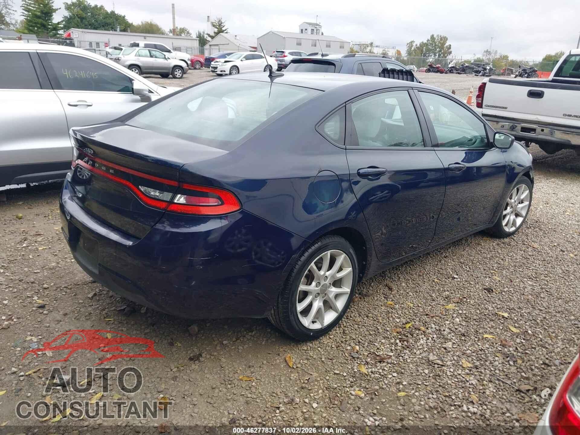 DODGE DART 2013 - 1C3CDFBA3DD137205