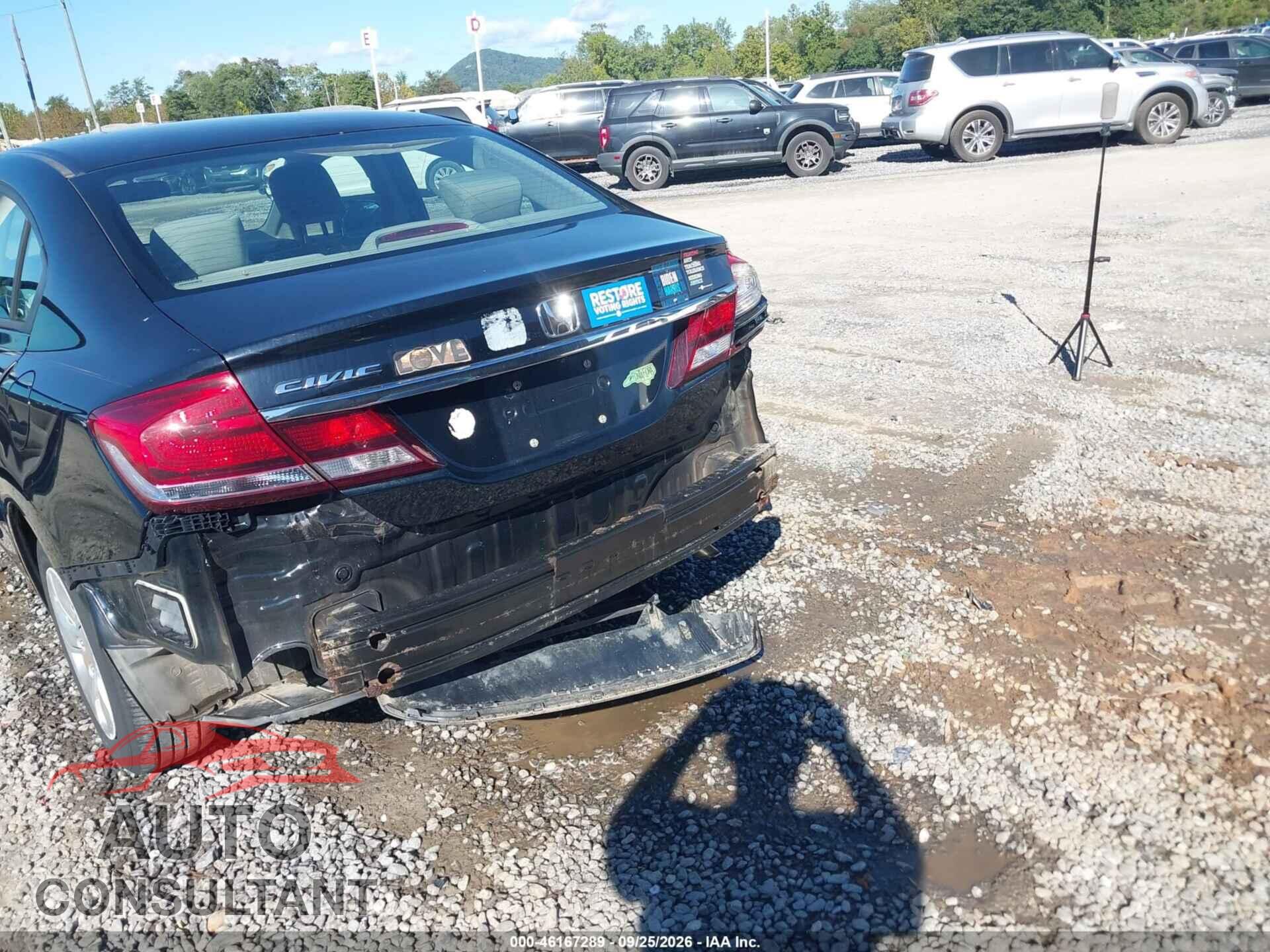 HONDA CIVIC 2014 - 19XFB2F54EE249127