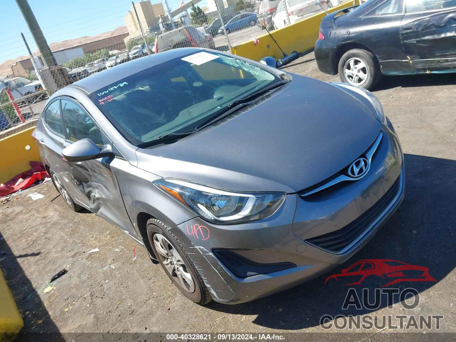 HYUNDAI ELANTRA 2016 - KMHDH4AE8GU641200