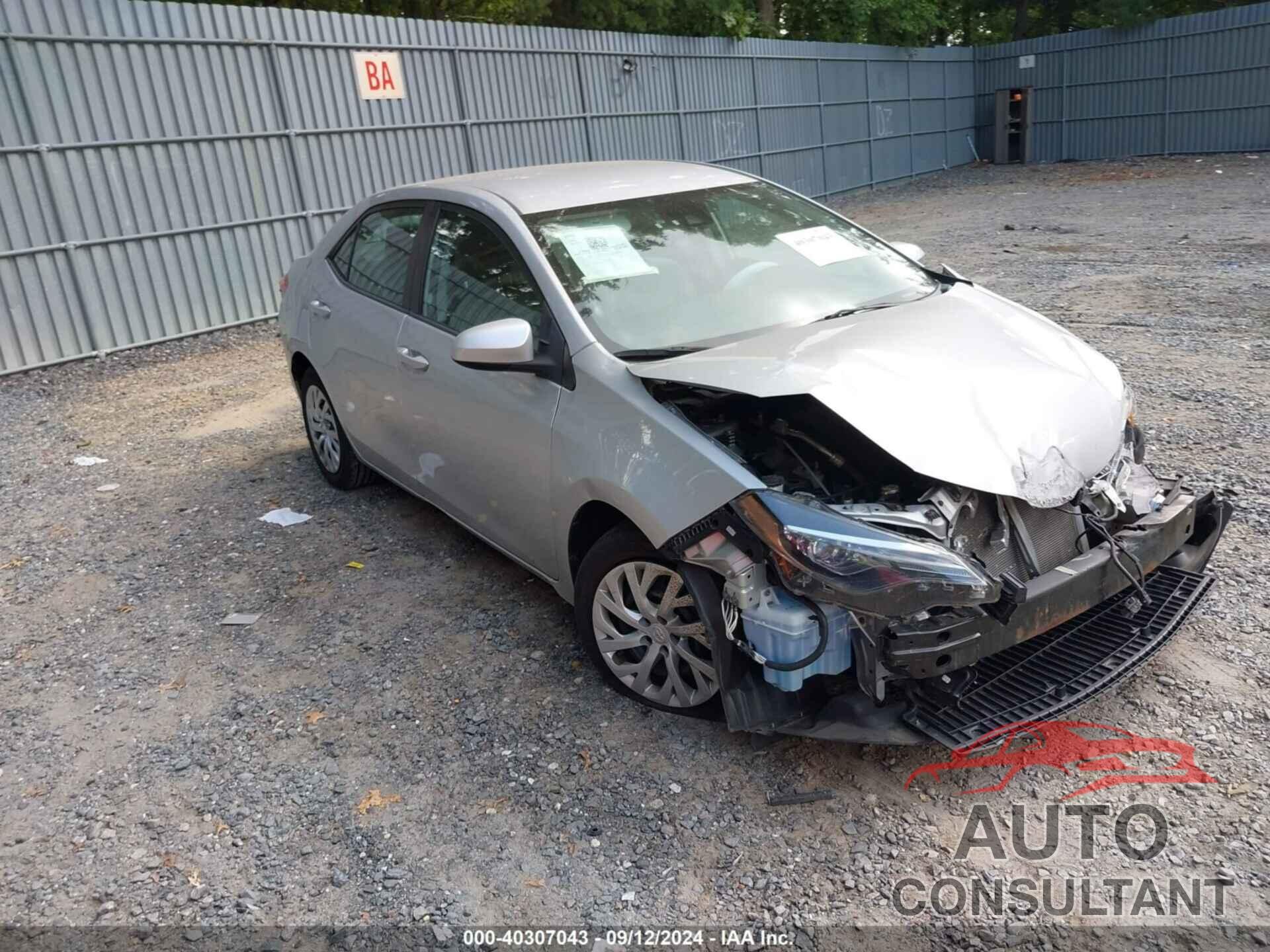 TOYOTA COROLLA 2018 - 2T1BURHE7JC011392