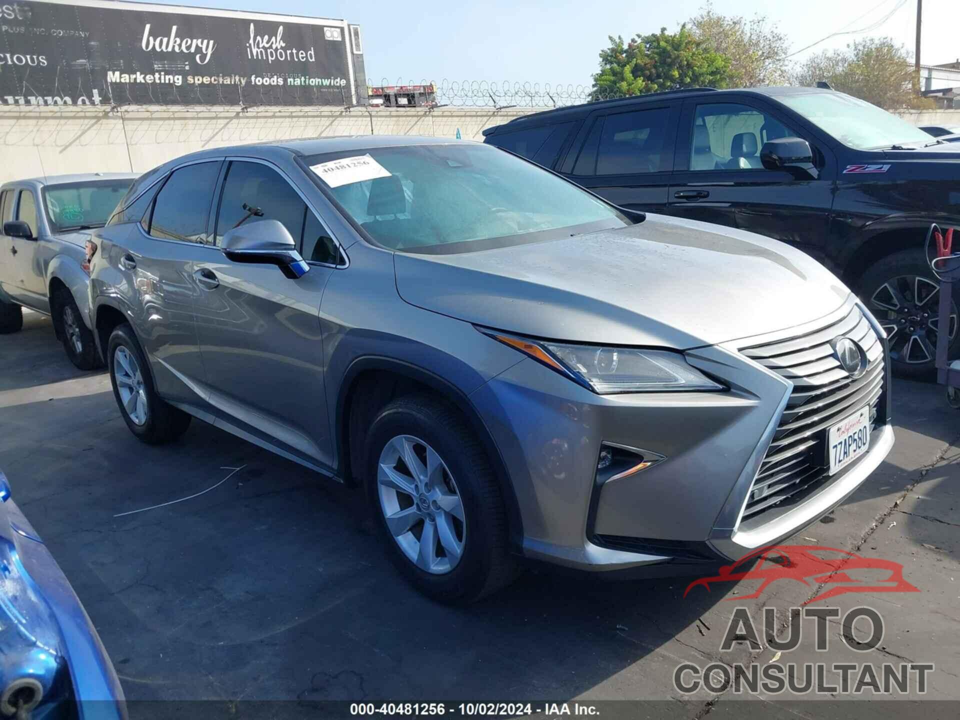 LEXUS RX 350 2017 - 2T2ZZMCAXHC062298