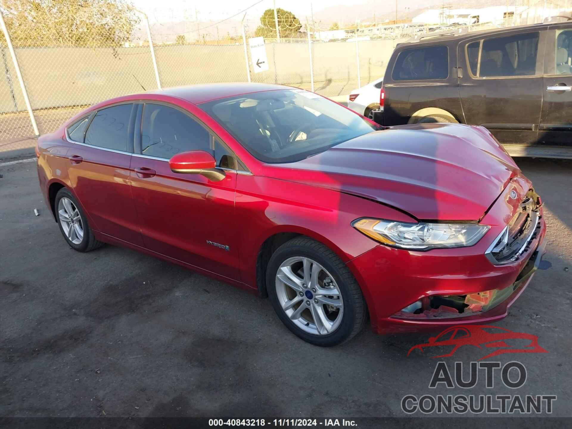 FORD FUSION HYBRID 2018 - 3FA6P0LU6JR173243