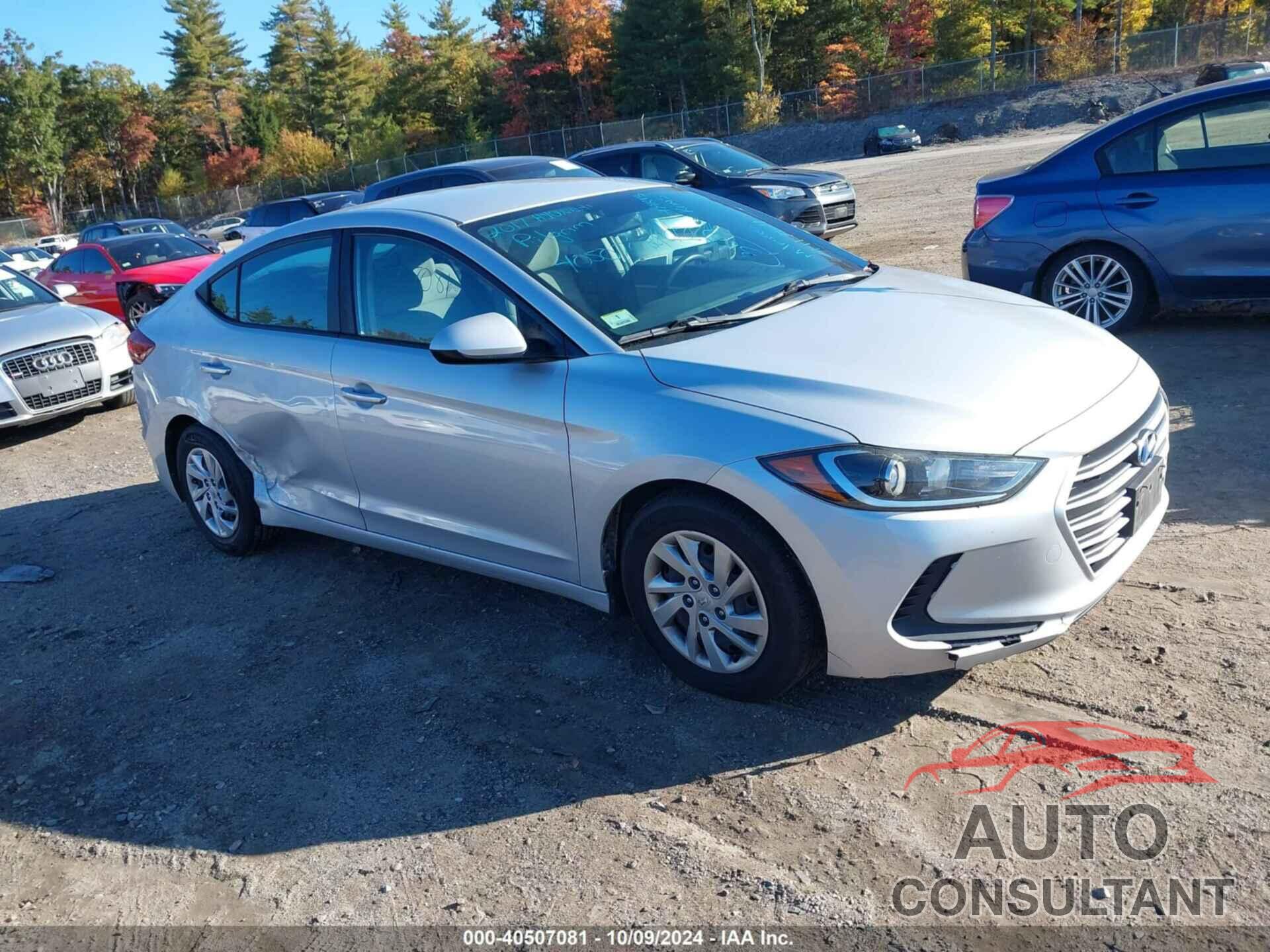 HYUNDAI ELANTRA 2017 - KMHD74LF5HU376570