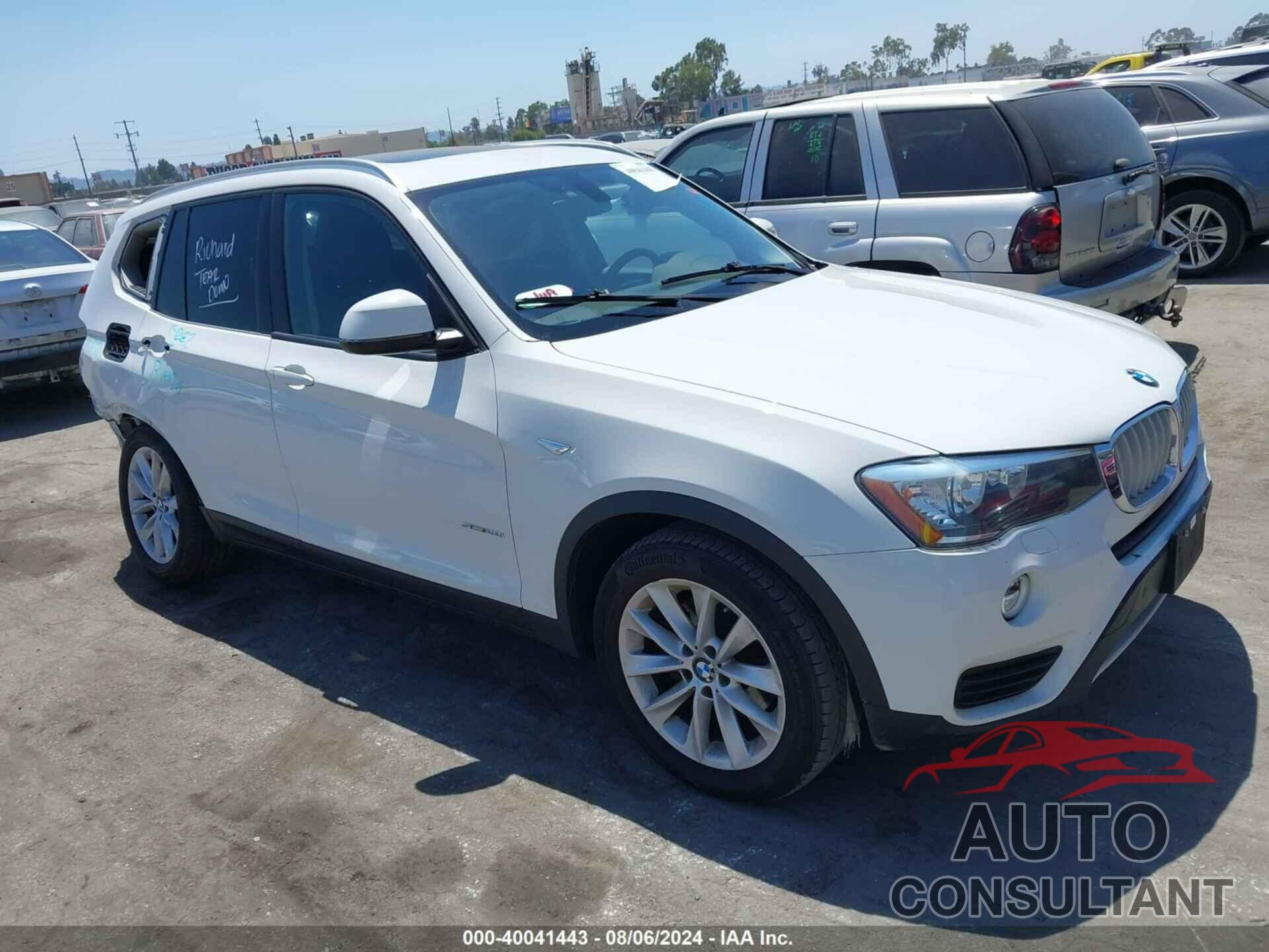 BMW X3 2016 - 5UXWZ7C5XG0R33459