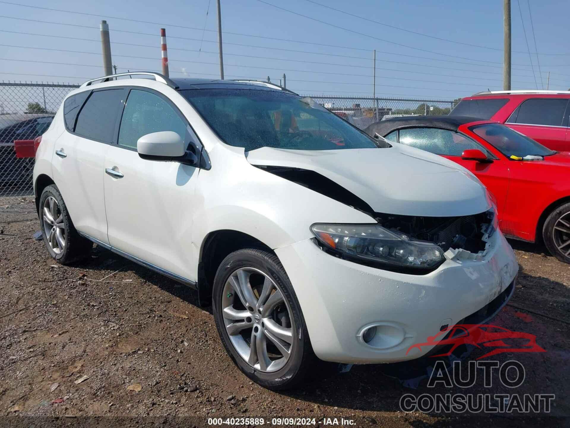 NISSAN MURANO 2010 - JN8AZ1MWXAW118963