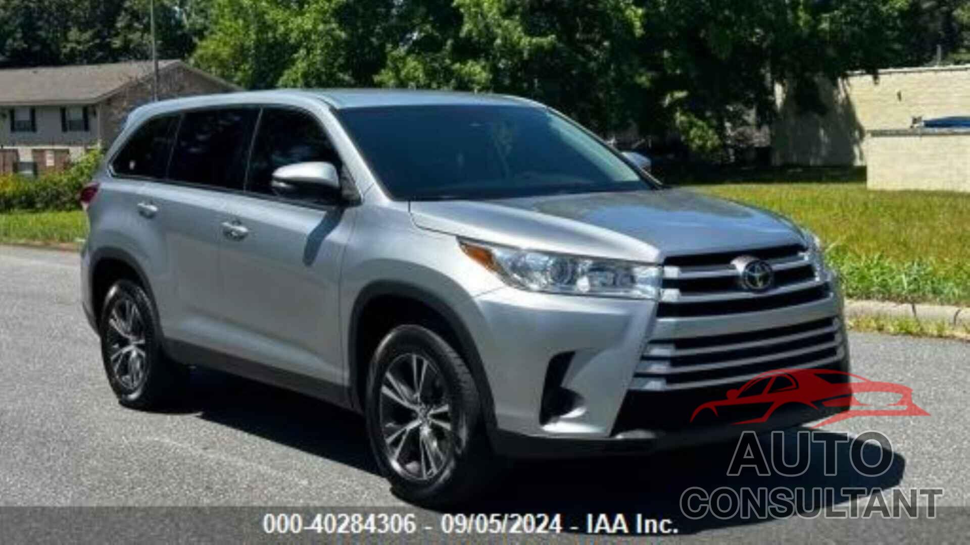 TOYOTA HIGHLANDER 2019 - 5TDZARFH4KS054763