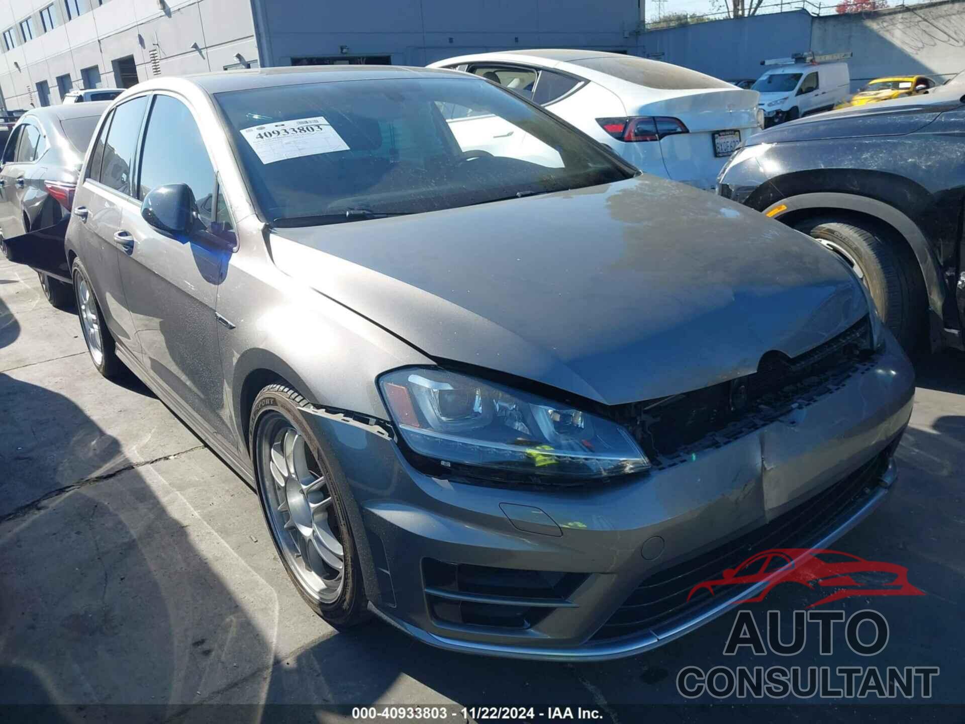 VOLKSWAGEN GOLF R 2016 - WVWUF7AU8GW175968