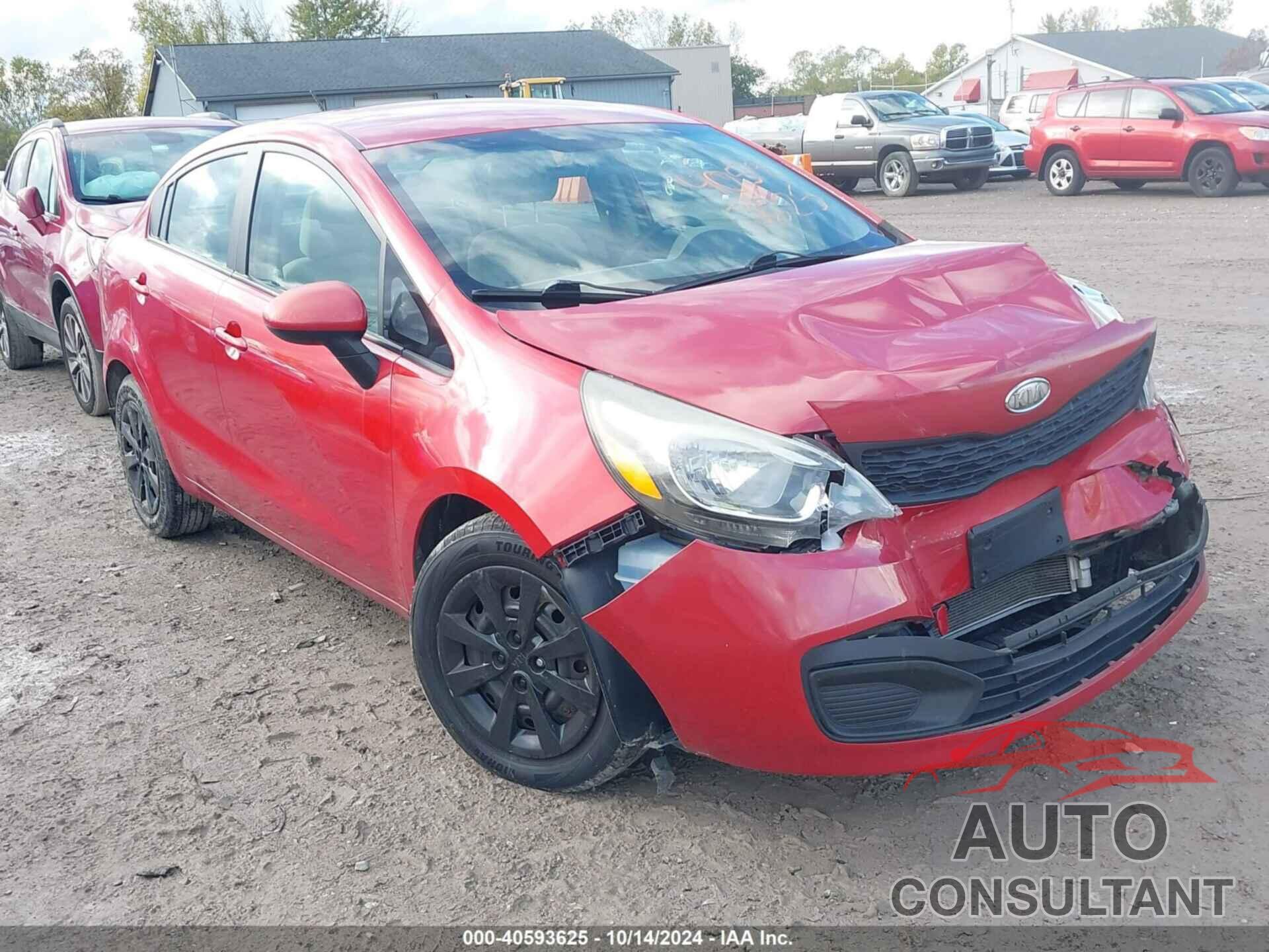 KIA RIO 2012 - KNADM4A33C6077367