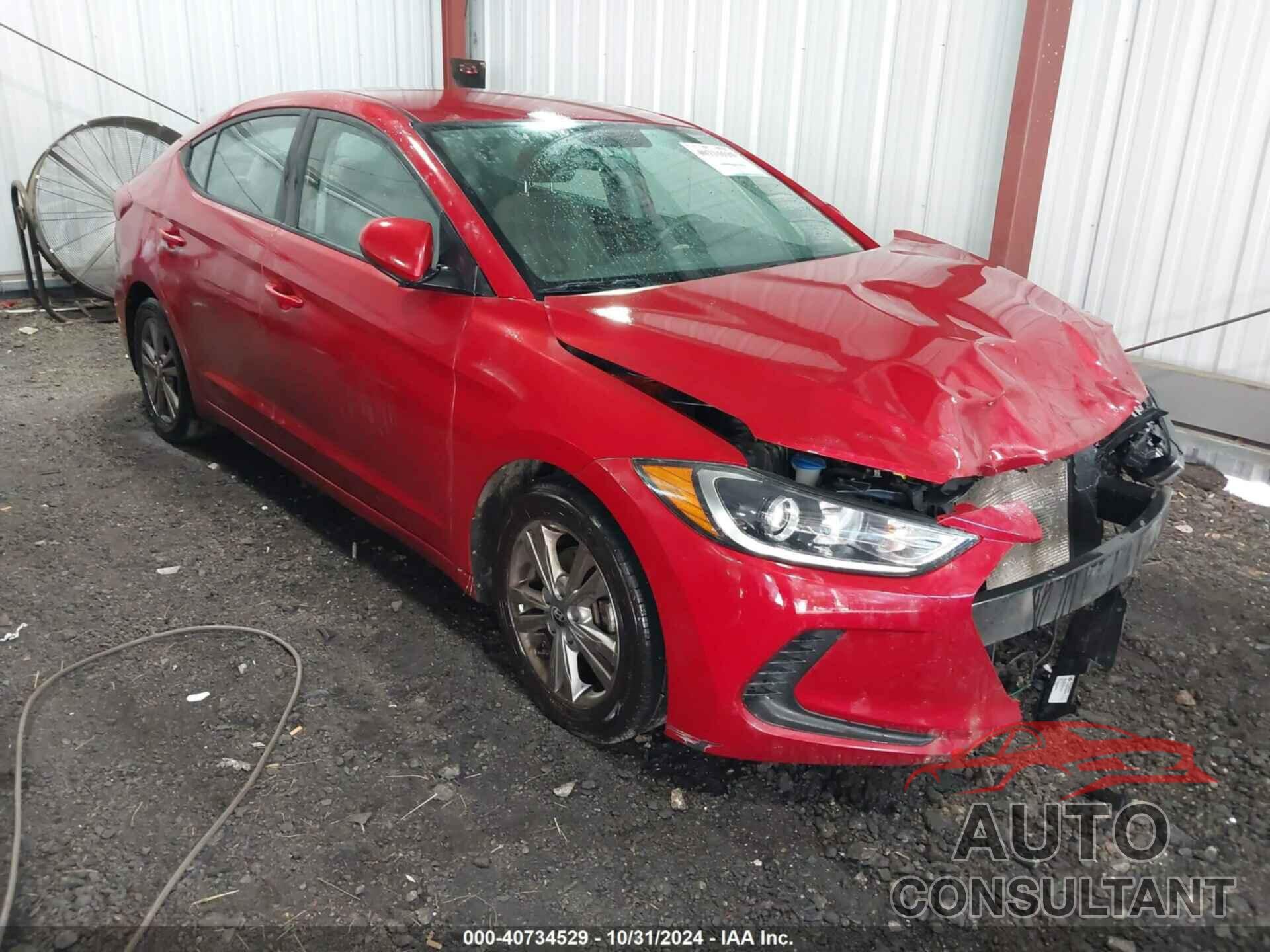 HYUNDAI ELANTRA 2018 - 5NPD84LF2JH230693