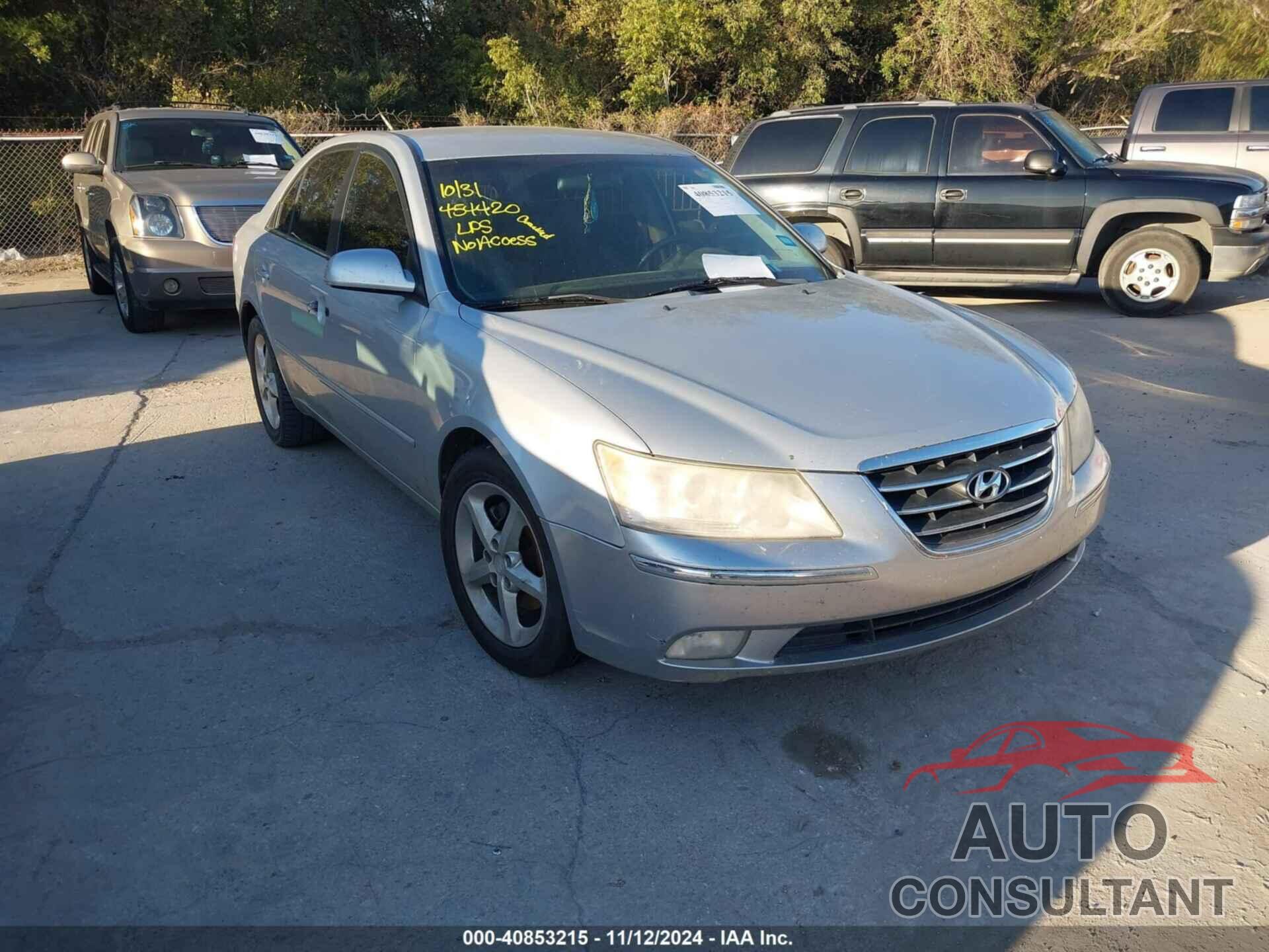 HYUNDAI SONATA 2009 - 5NPEU46F39H454420