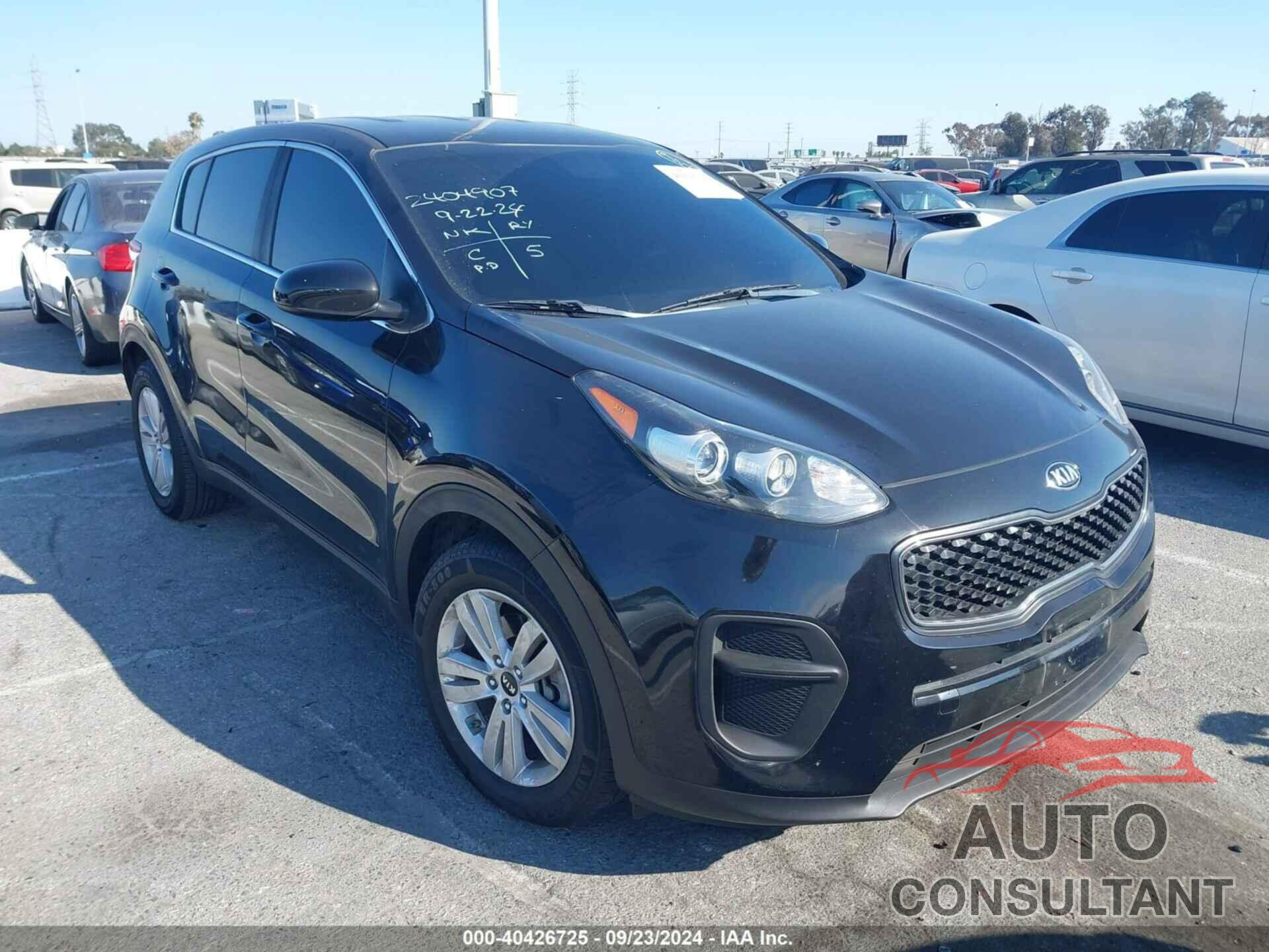 KIA SPORTAGE 2018 - KNDPM3ACXJ7328452