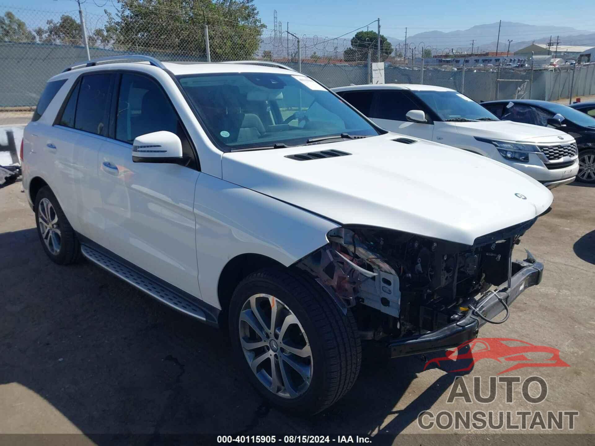 MERCEDES-BENZ GLE 350 2016 - 4JGDA5JB6GA689991