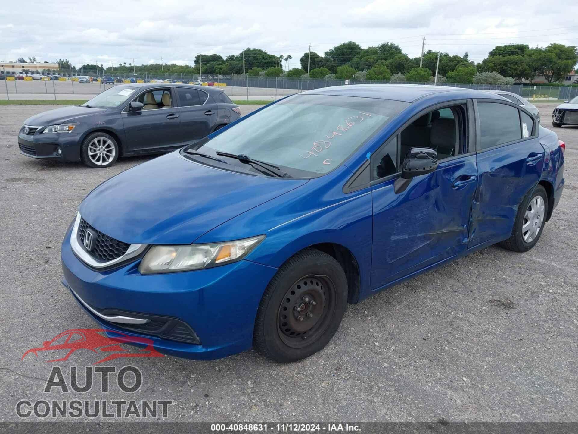HONDA CIVIC 2013 - 19XFB2F59DE088336