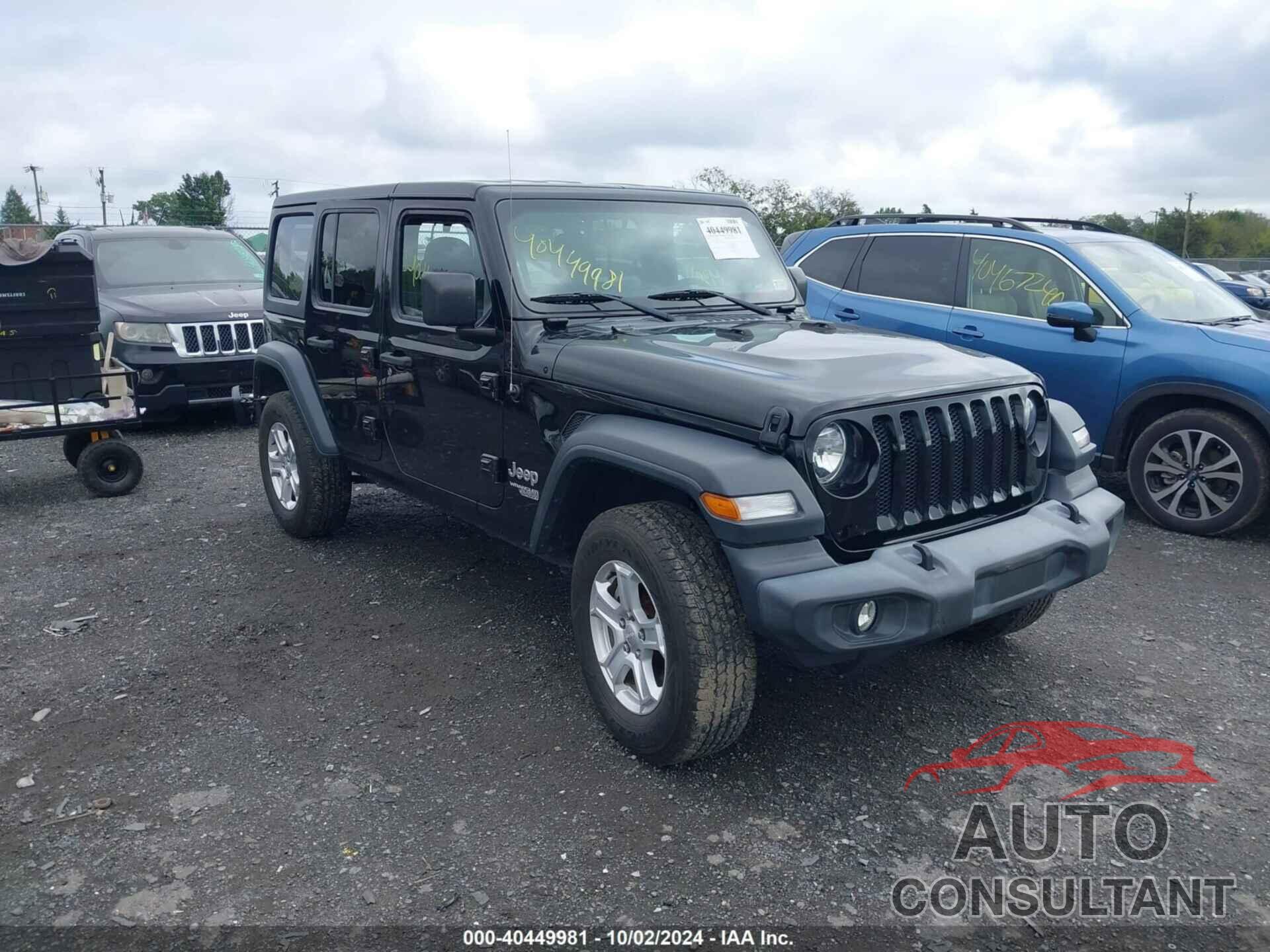 JEEP WRANGLER UNLIMITED 2019 - 1C4HJXDG3KW627467