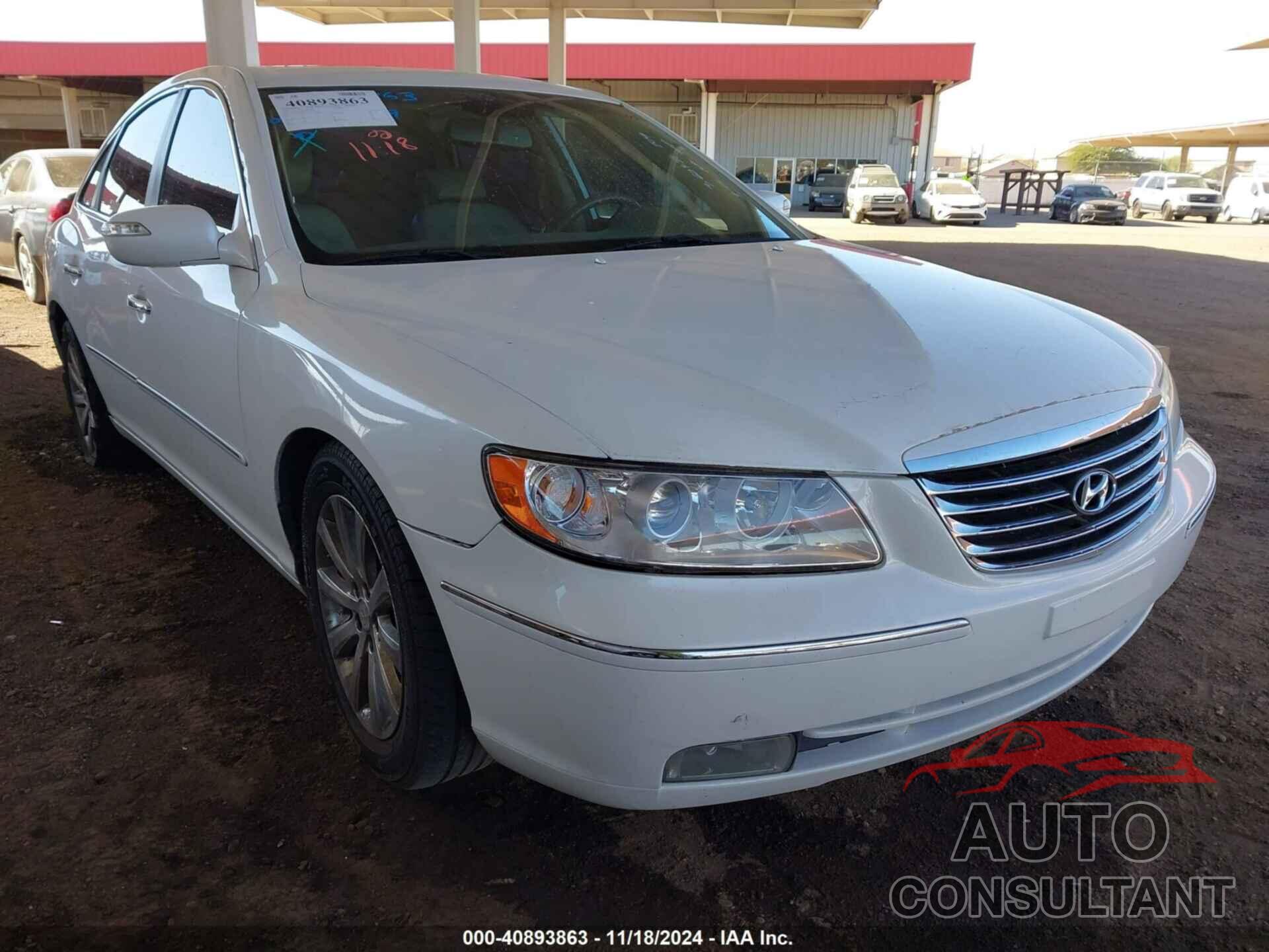 HYUNDAI AZERA 2009 - KMHFC46F19A360434