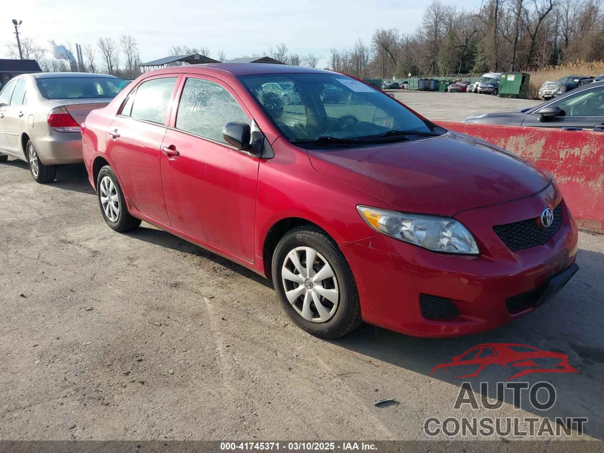 TOYOTA COROLLA 2009 - 2T1BU40E29C088603