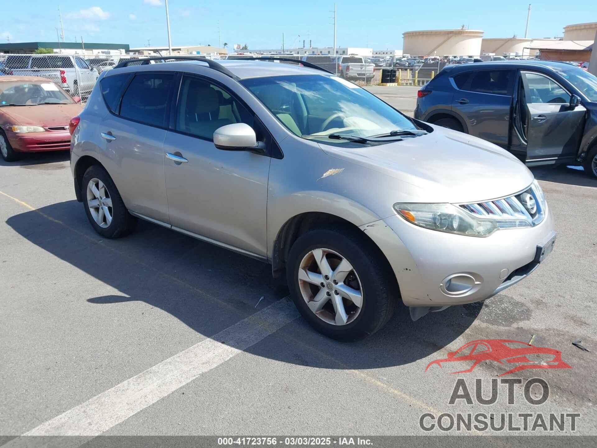 NISSAN MURANO 2009 - JN8AZ18U19W003298