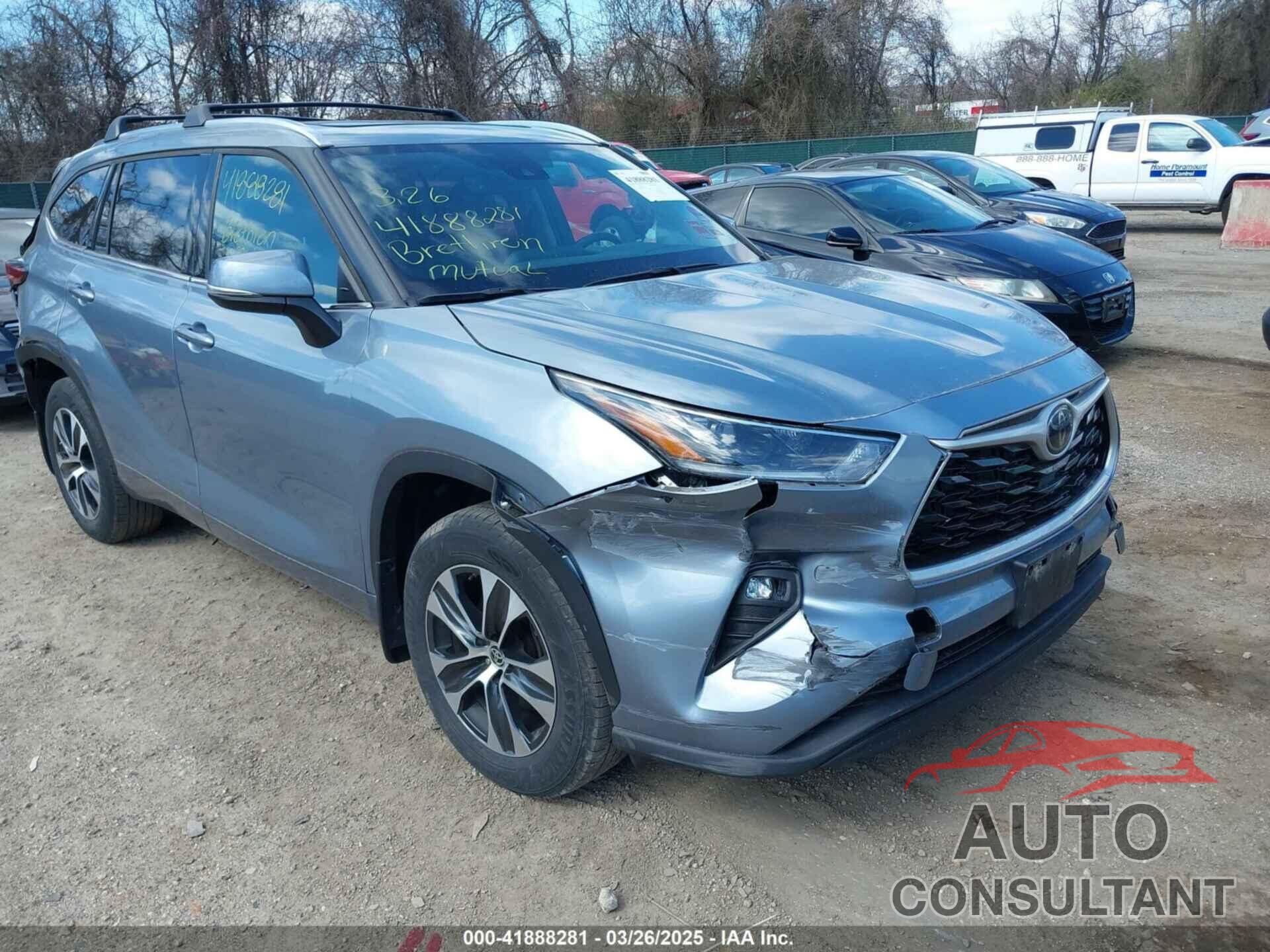 TOYOTA HIGHLANDER 2021 - 5TDGZRBH9MS120944