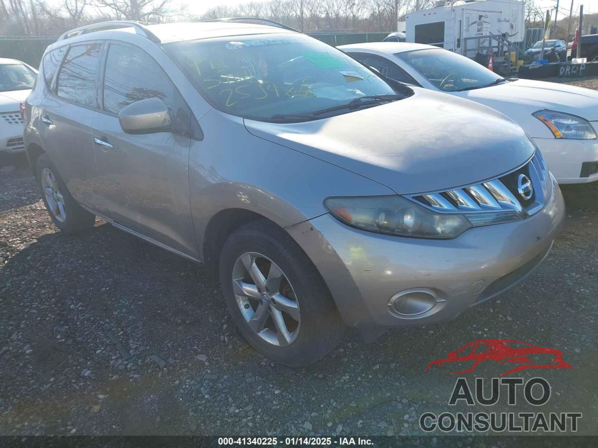 NISSAN MURANO 2009 - JN8AZ18W59W214764