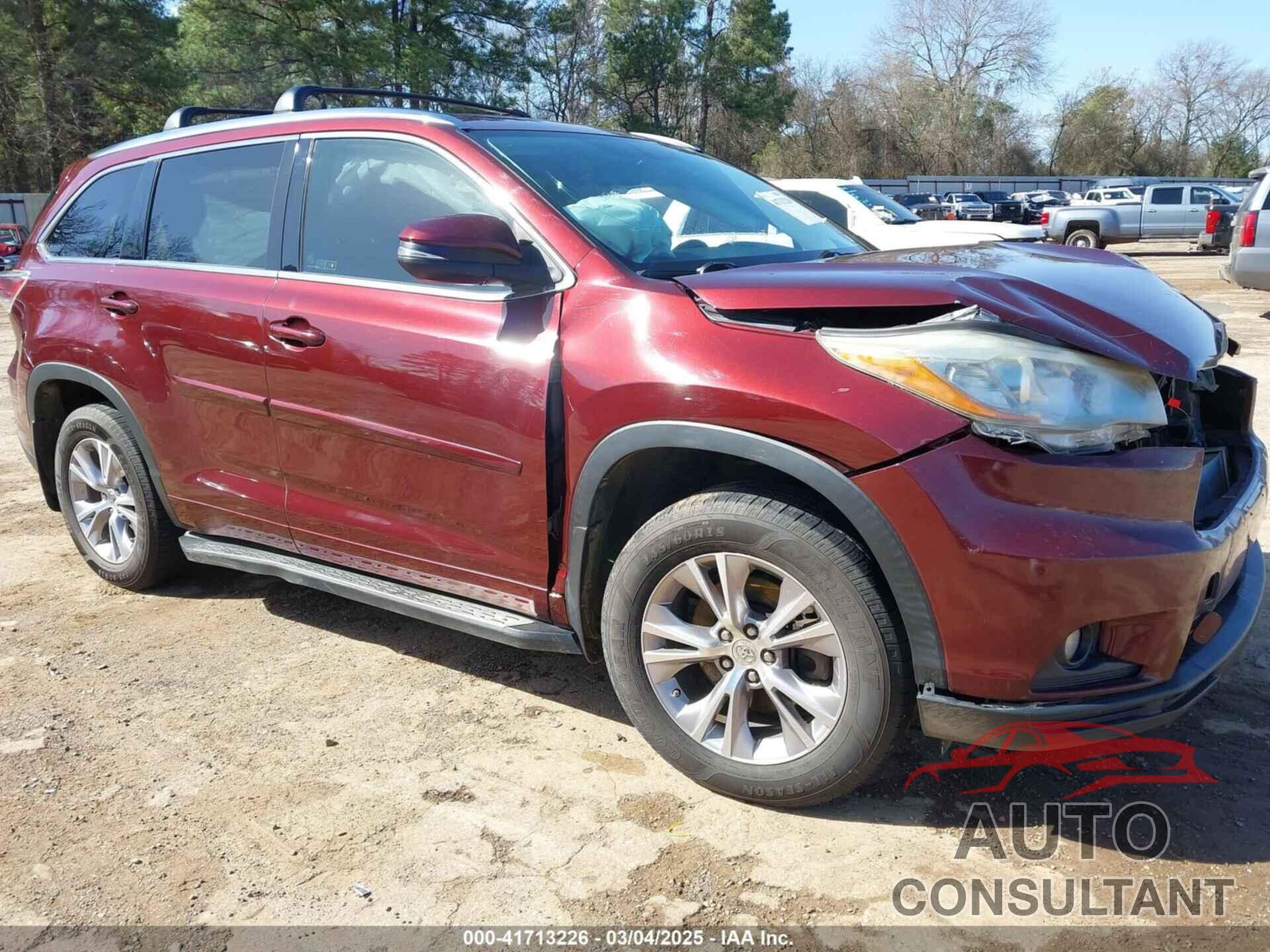 TOYOTA HIGHLANDER 2015 - 5TDKKRFH5FS095956