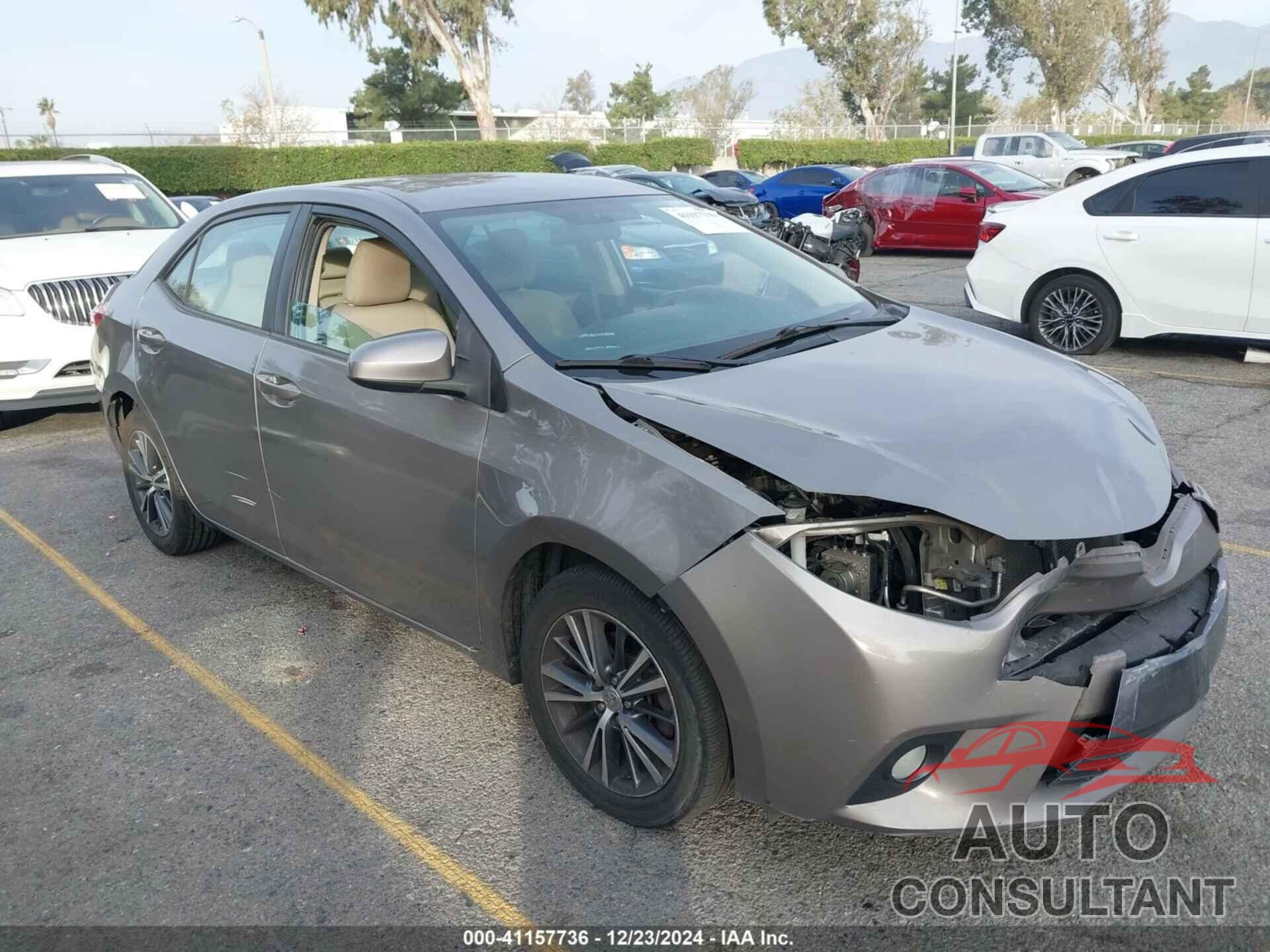 TOYOTA COROLLA 2016 - 2T1BURHE3GC625445