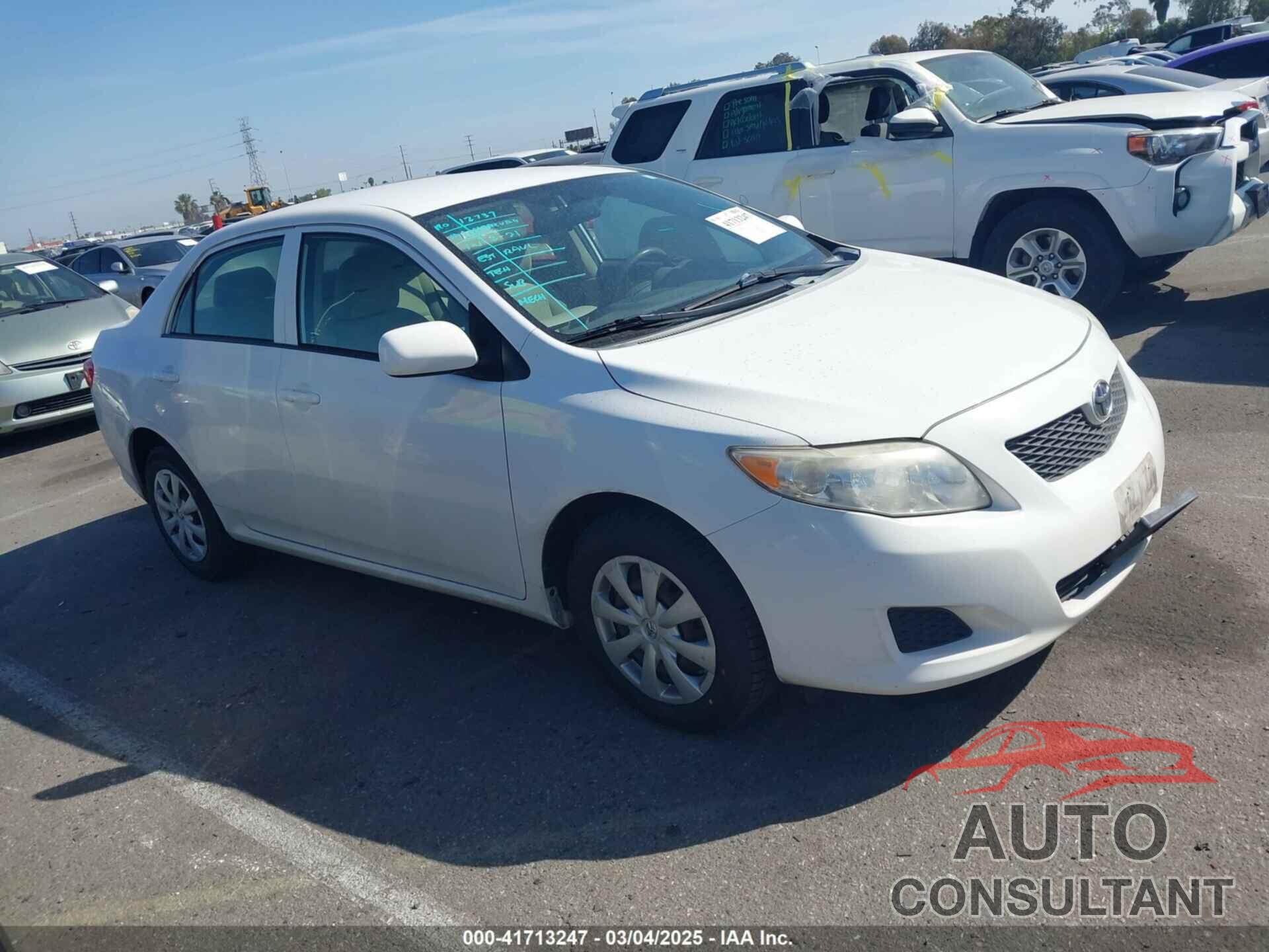 TOYOTA COROLLA 2009 - 1NXBU40E79Z008730