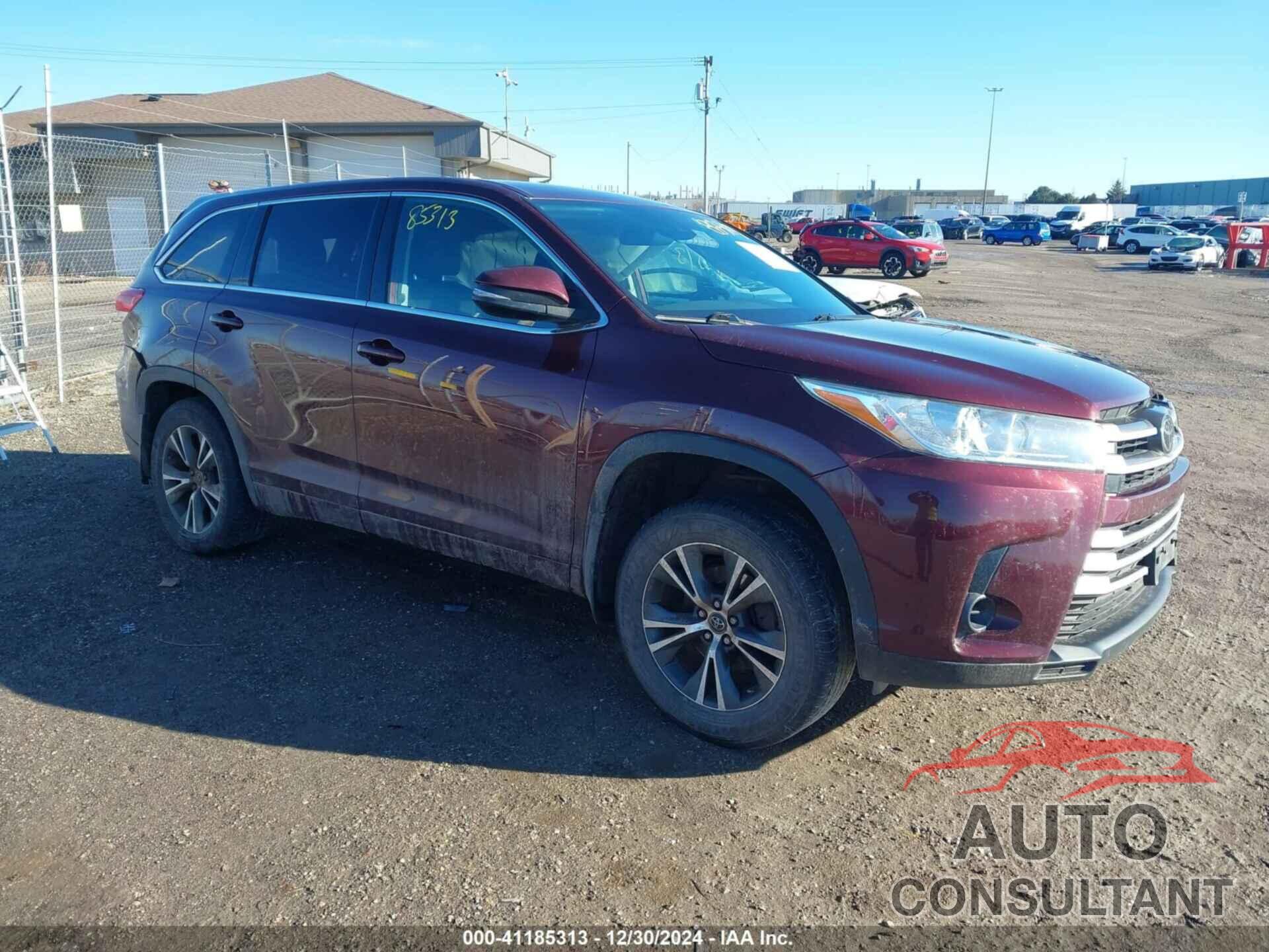 TOYOTA HIGHLANDER 2018 - 5TDBZRFH7JS870570