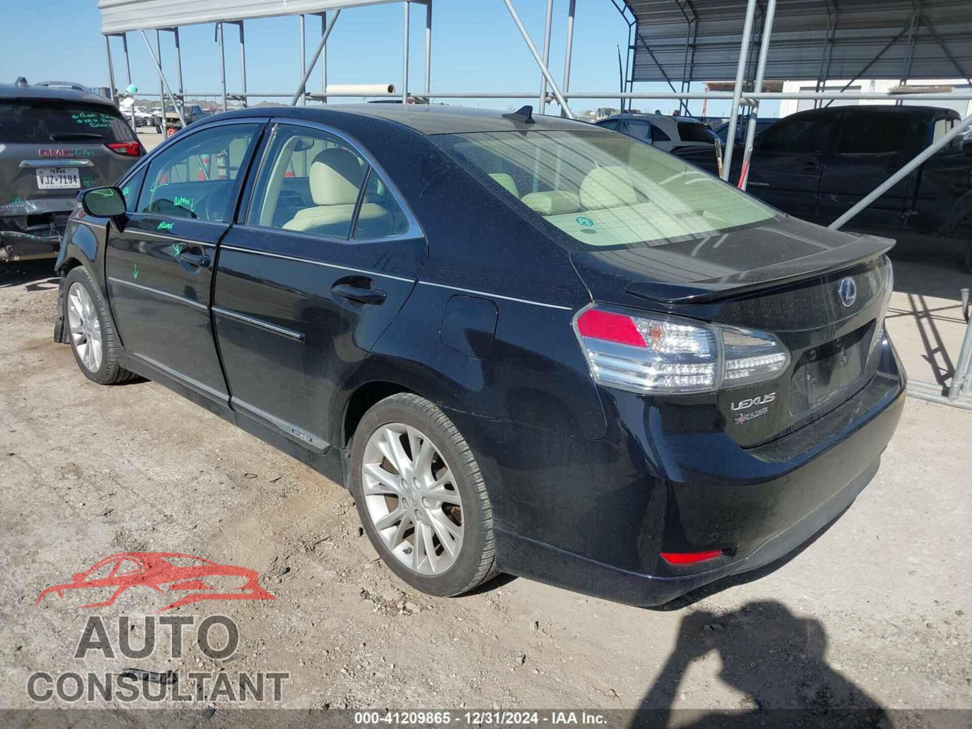 LEXUS HS 250H 2010 - JTHBB1BAXA2017701