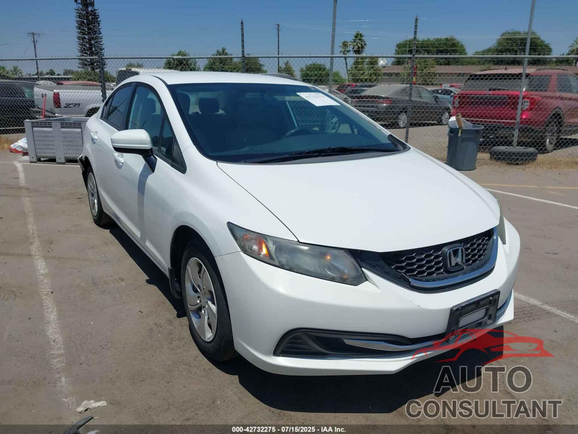 HONDA CIVIC 2014 - 19XFB2F54EE229914
