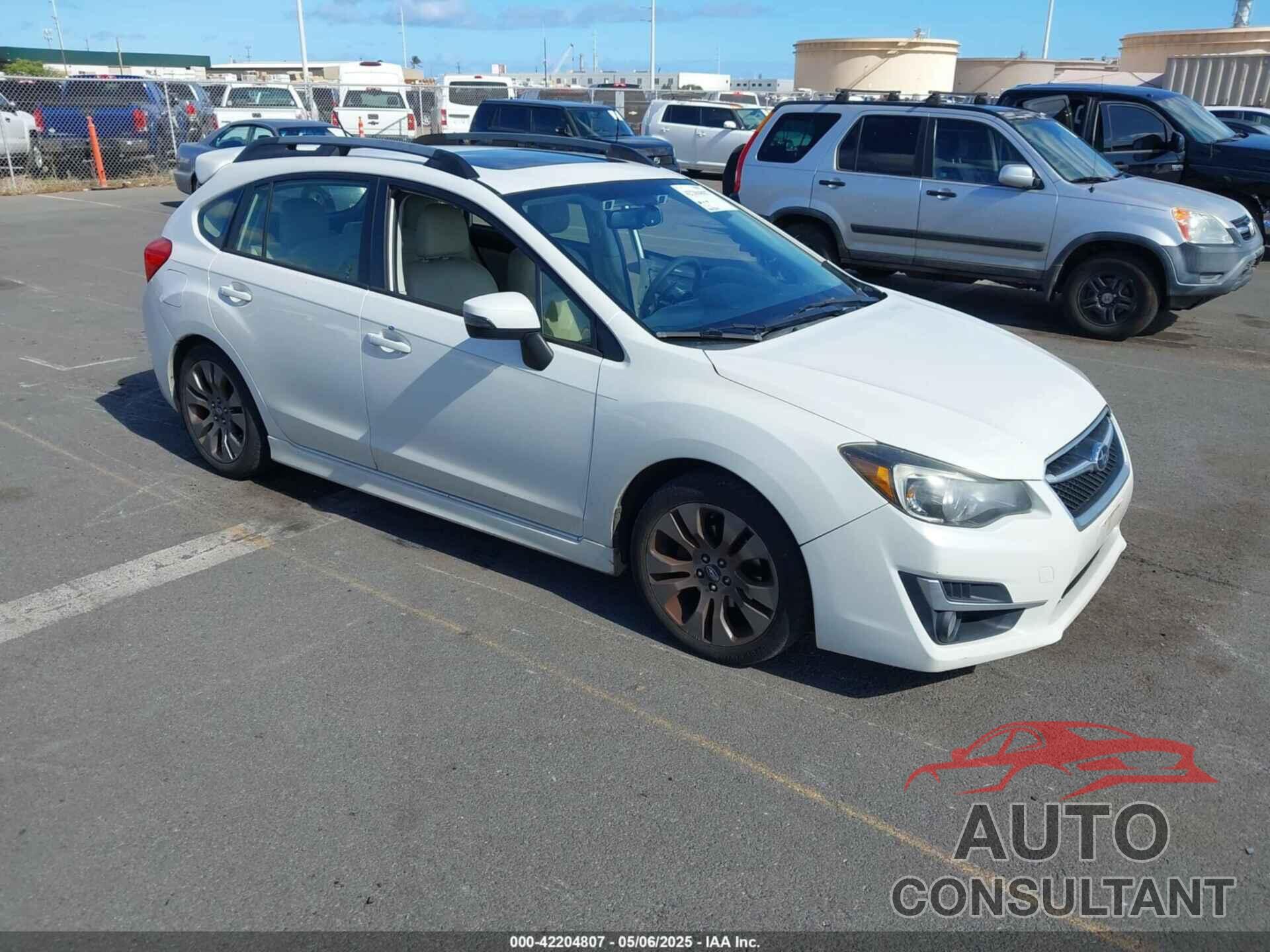 SUBARU IMPREZA 2015 - JF1GPAZ60FH201145