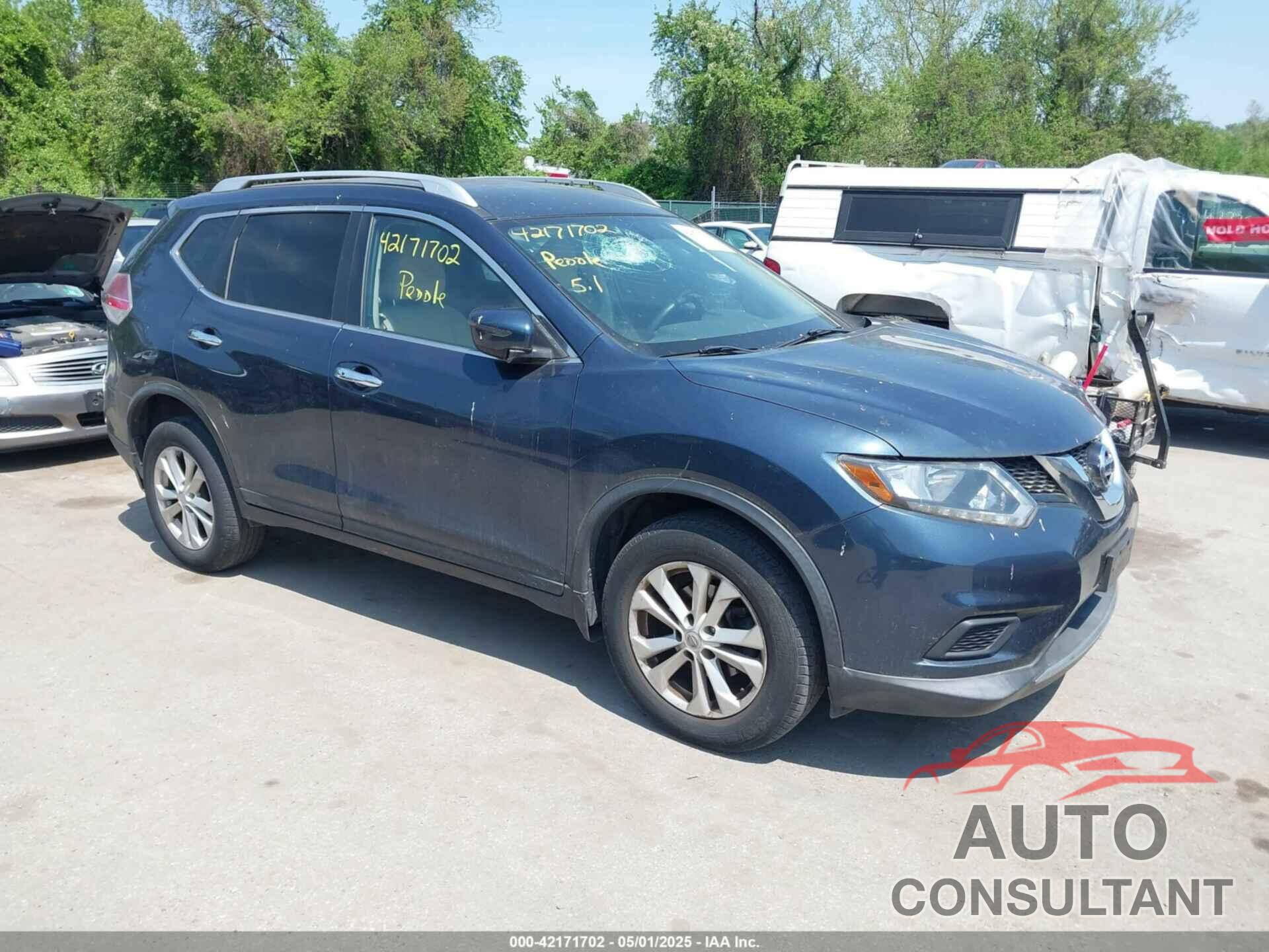 NISSAN ROGUE 2016 - KNMAT2MV2GP692275
