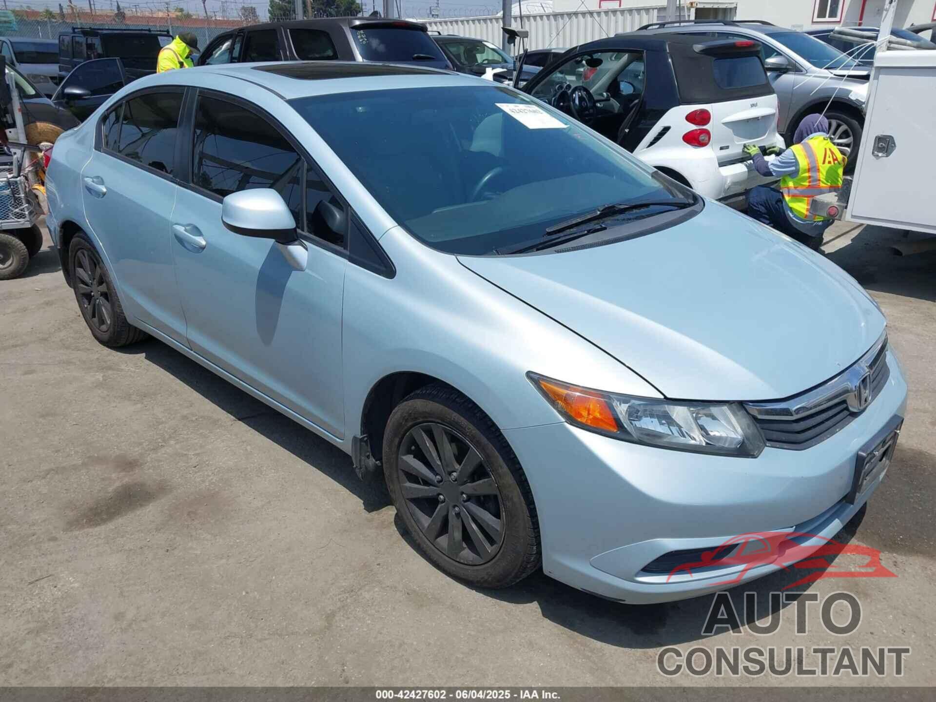 HONDA CIVIC 2012 - 19XFB2F8XCE317485
