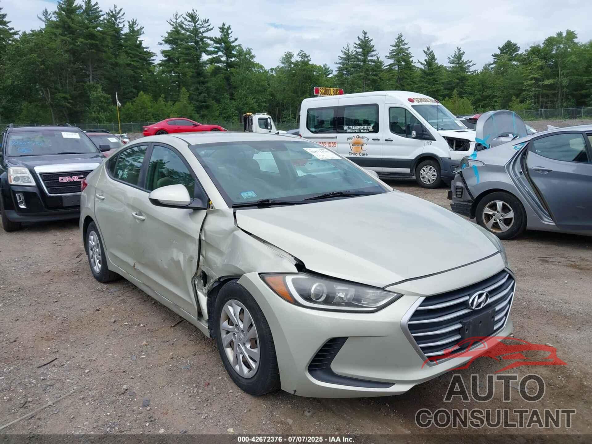 HYUNDAI ELANTRA 2017 - 5NPD74LF1HH169642