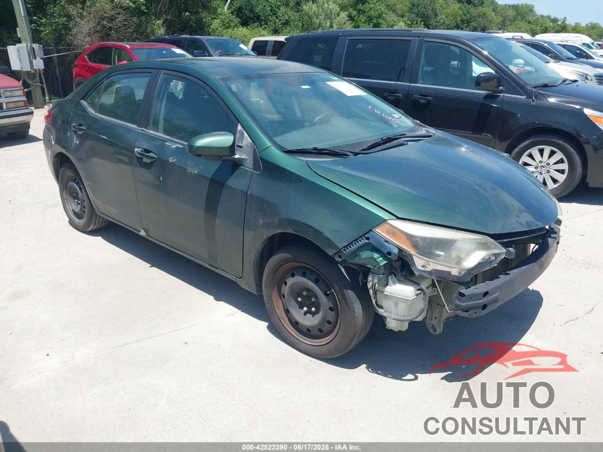 TOYOTA COROLLA 2014 - 5YFBURHEXEP028306