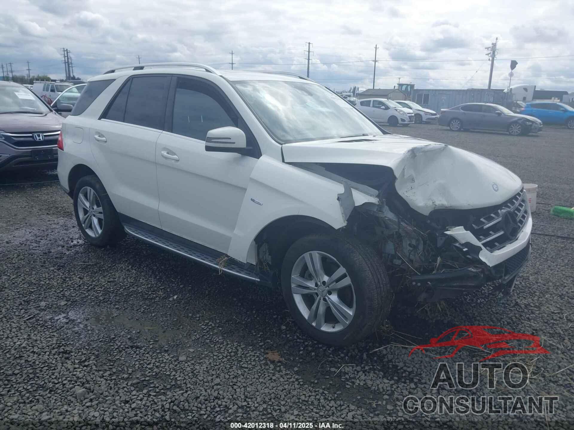 MERCEDES-BENZ ML 350 2012 - 4JGDA5HB6CA065088