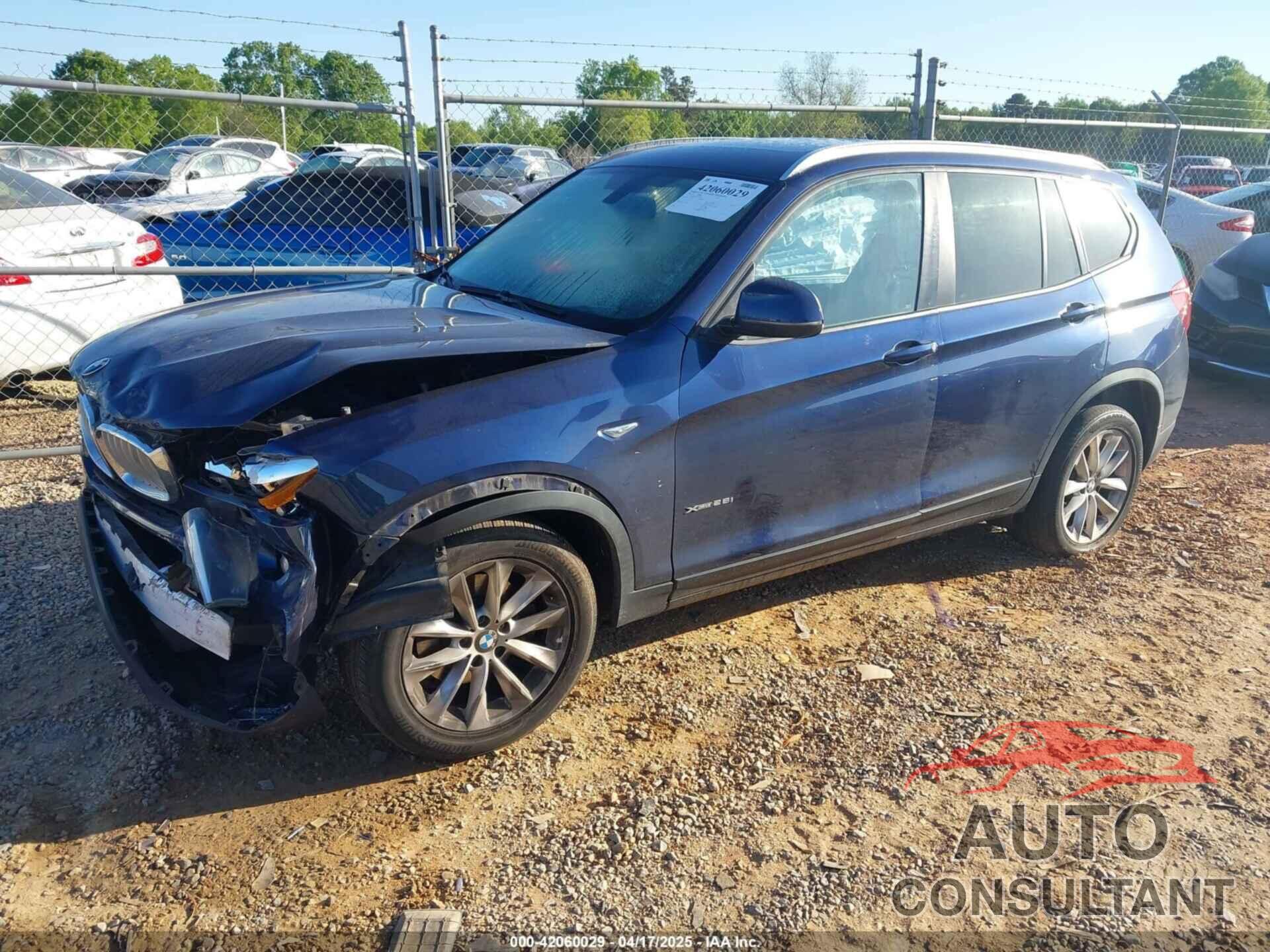 BMW X3 2017 - 5UXWX9C55H0T09474