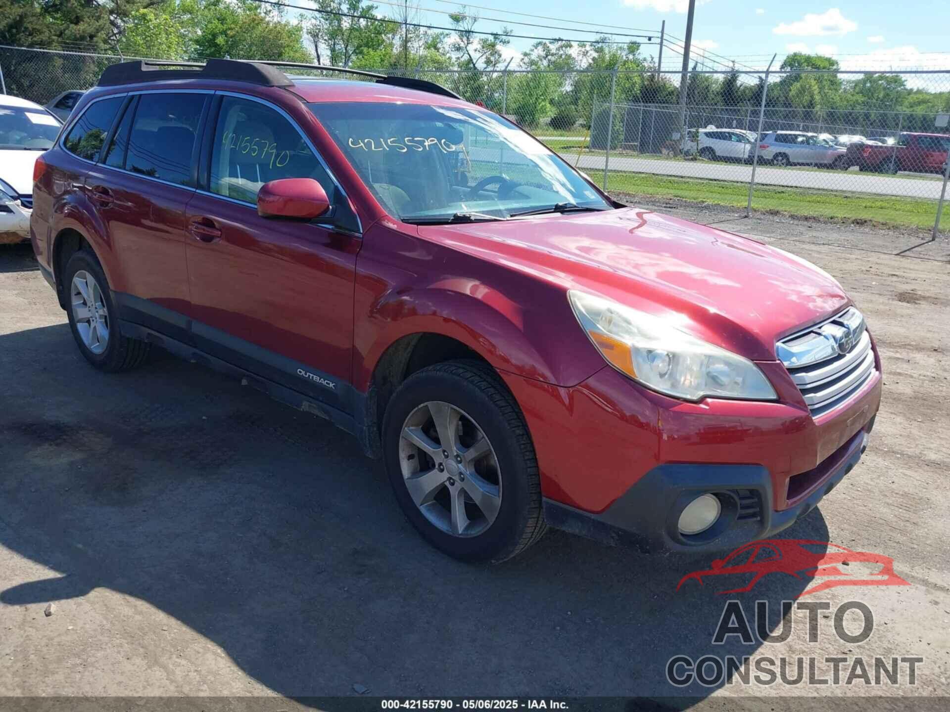 SUBARU OUTBACK 2013 - 4S4BRBGC0D3232396