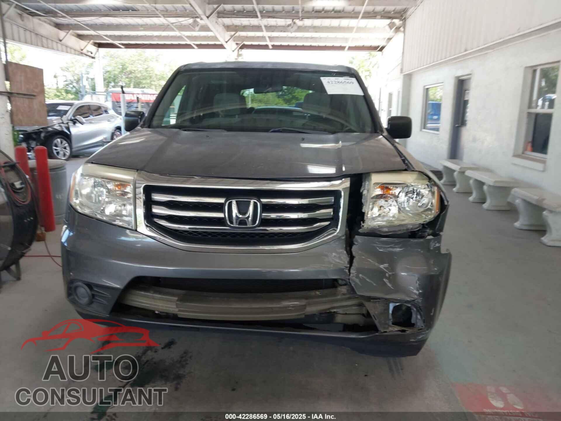 HONDA PILOT 2013 - 5FNYF3H25DB002004