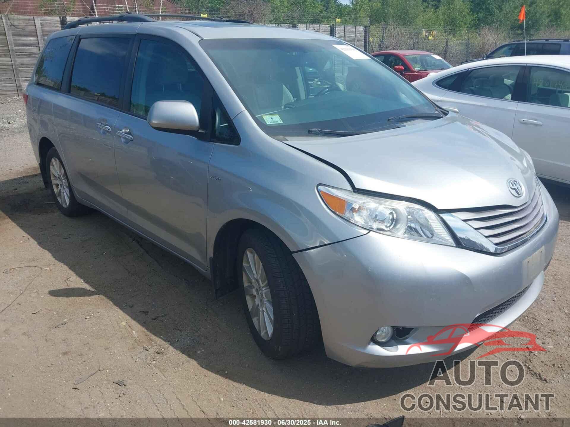 TOYOTA SIENNA 2016 - 5TDDK3DC2GS141869