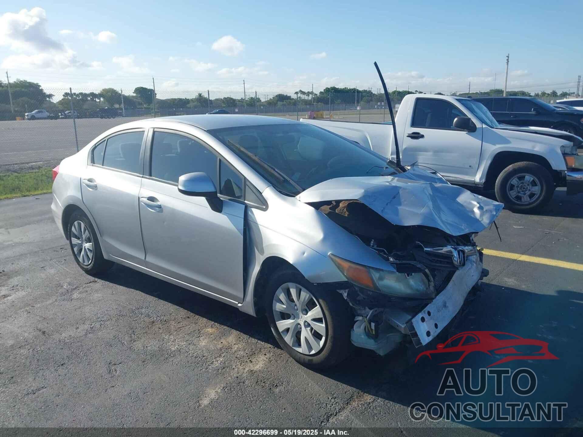 HONDA CIVIC 2012 - 19XFB2F50CE086845