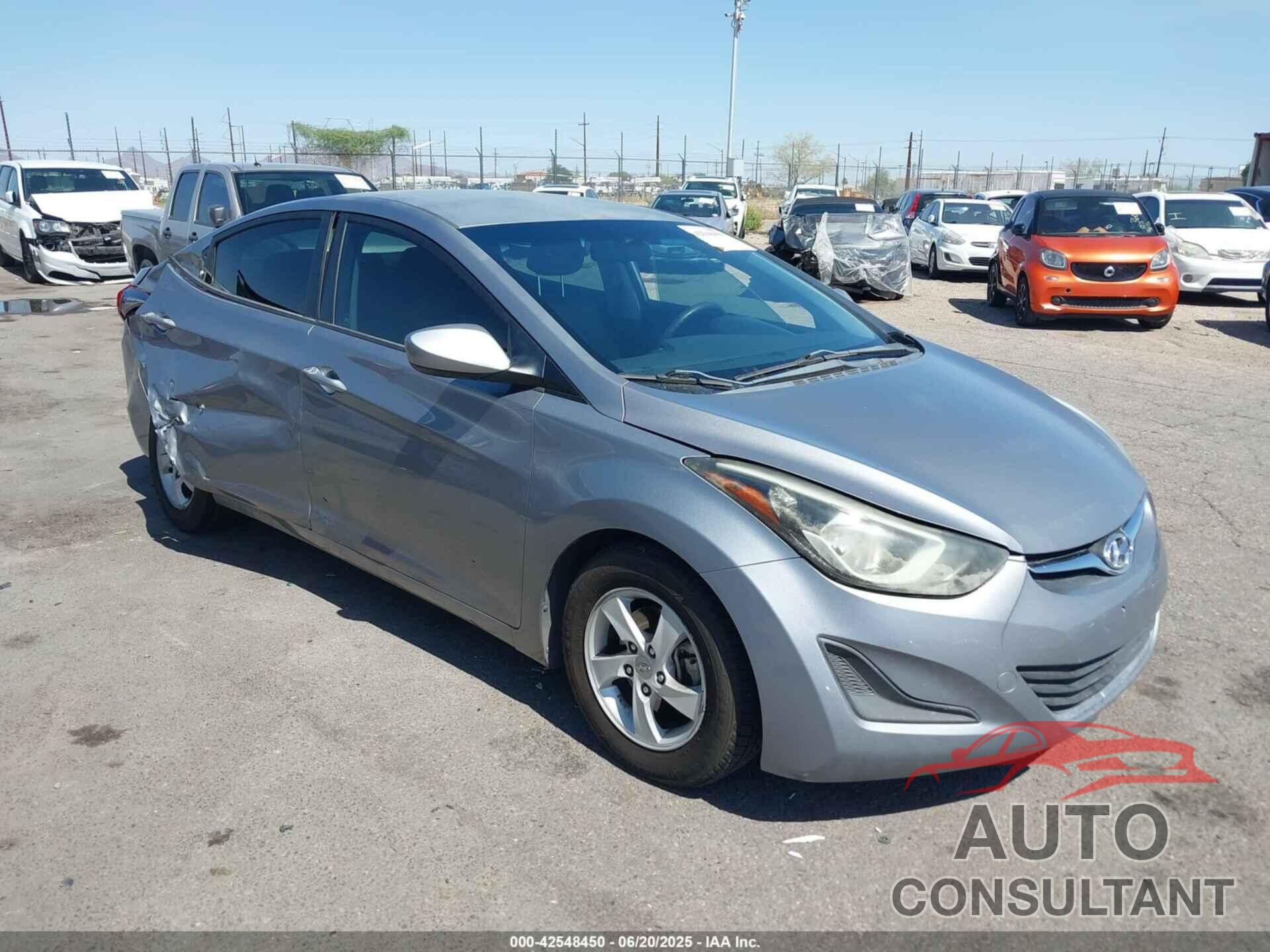 HYUNDAI ELANTRA 2015 - KMHDH4AE7FU329464